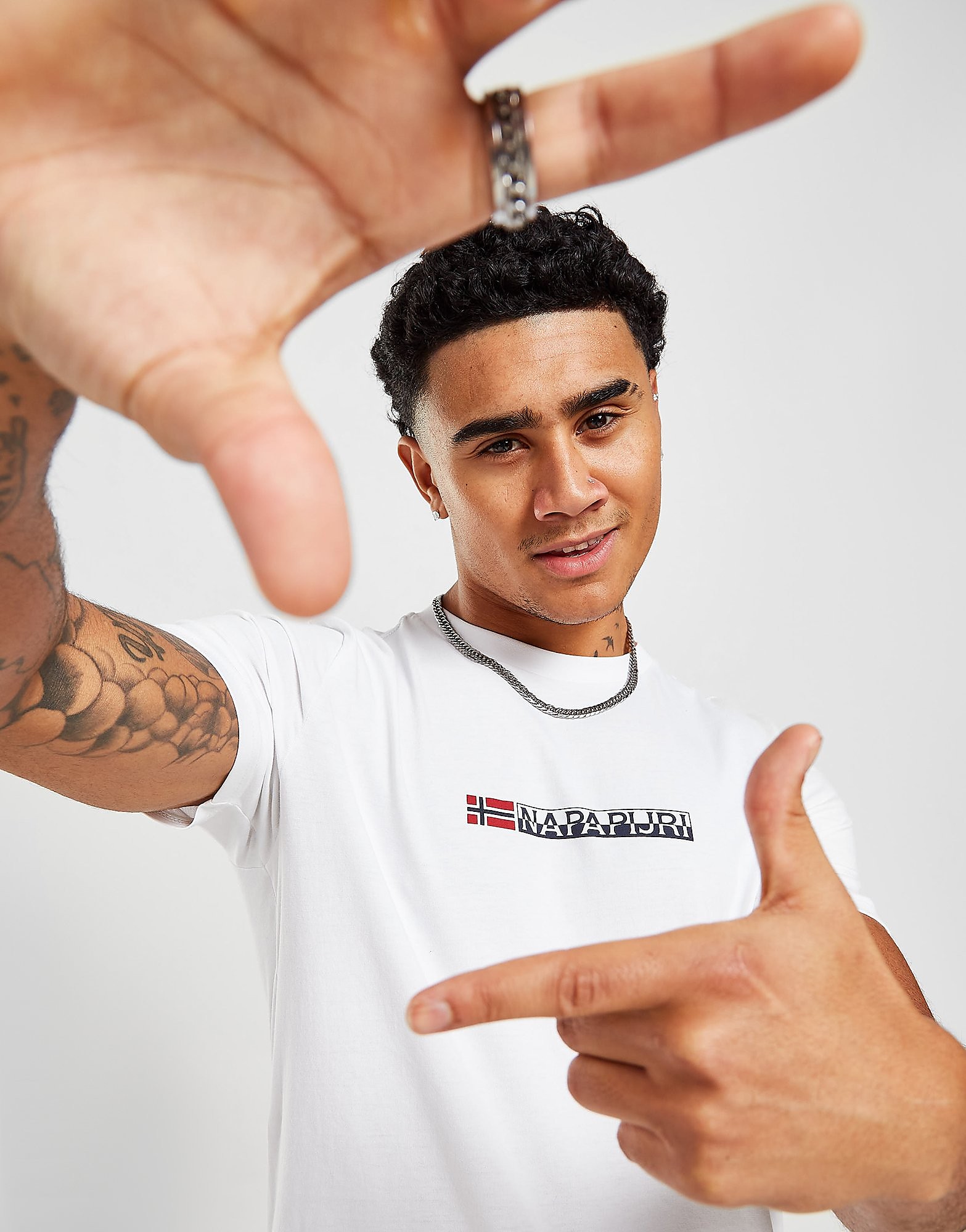 

Napapijri Sory Flag T-Shirt - Only at JD - White, White