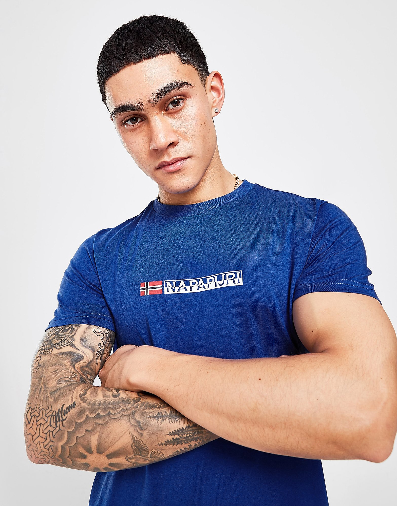 

Napapijri Sory Flag T-Shirt - Only at JD - Blue, Blue