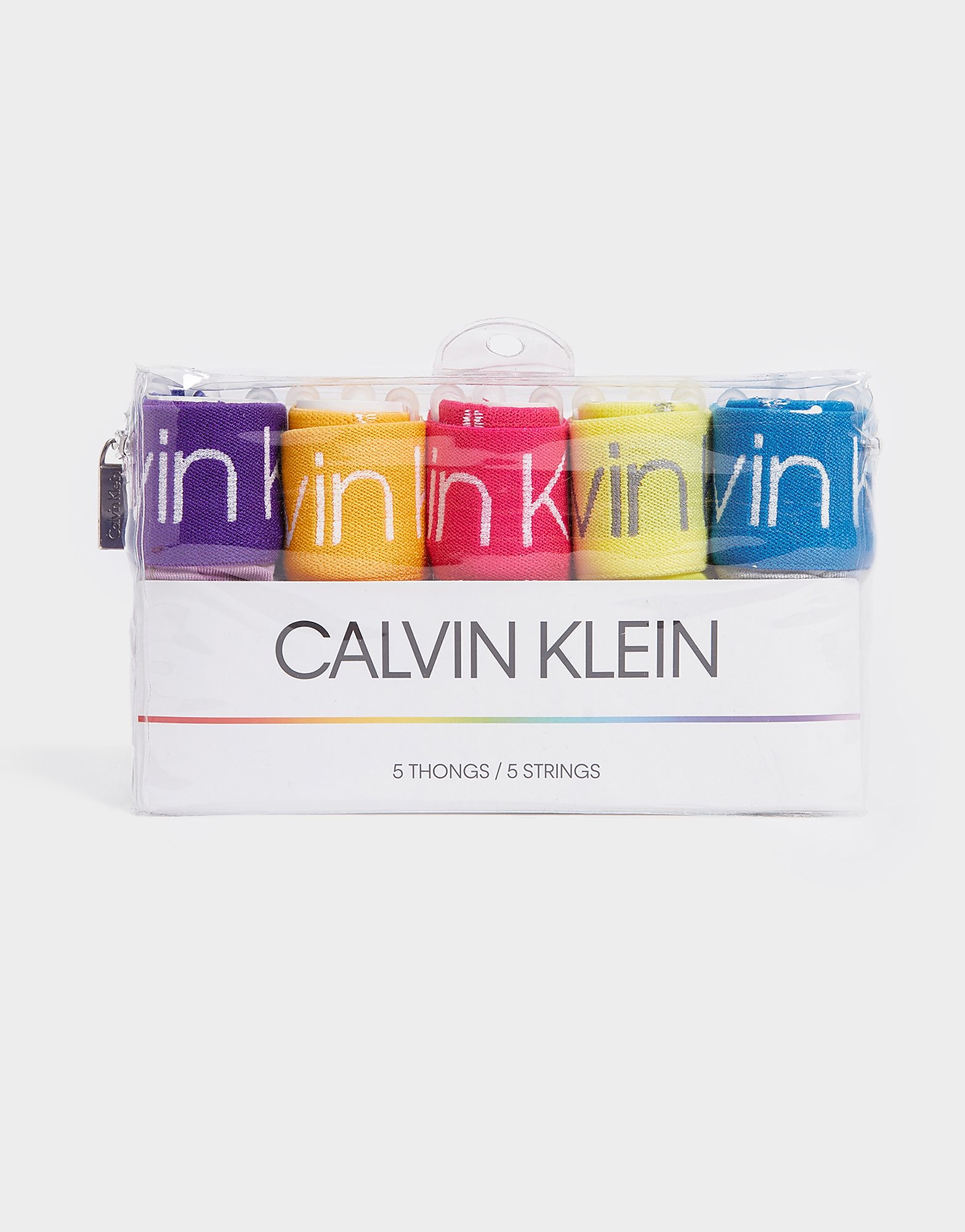 

Calvin Klein Underwear 5 Pack Tape Thongs - Multi Coloured - Womens, Multi Coloured