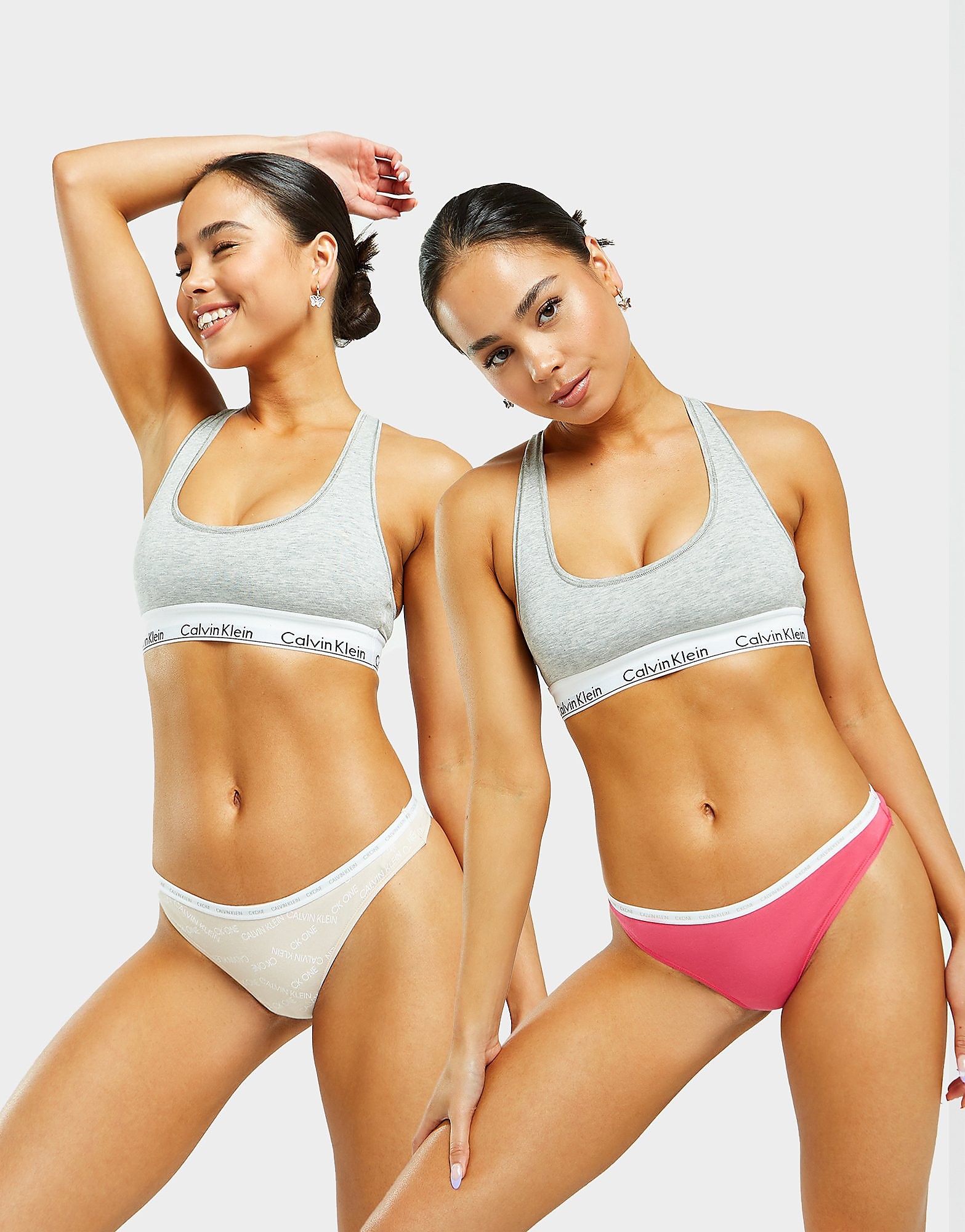 

Calvin Klein Underwear 2 Pack Tape Thong - Pink - Womens, Pink