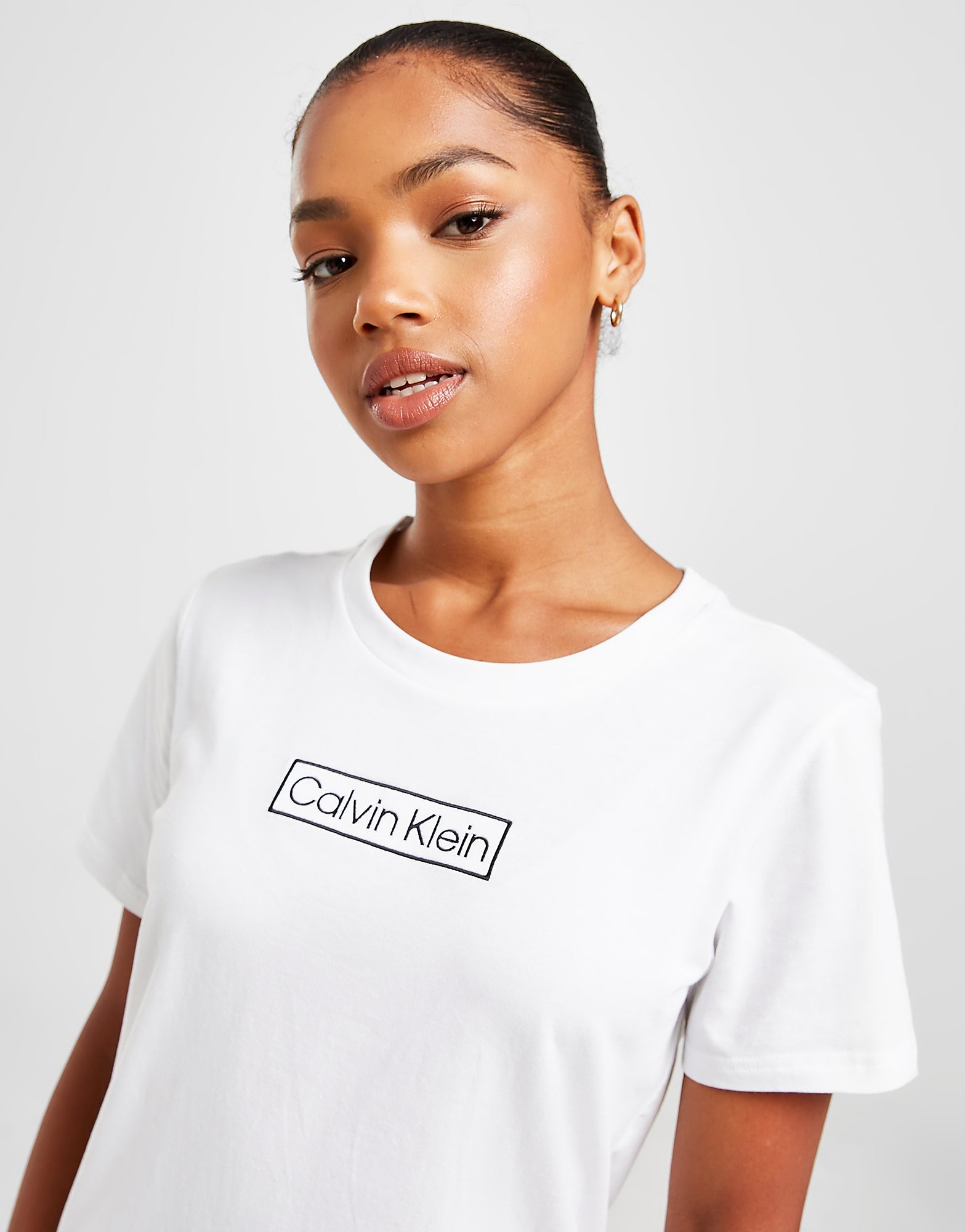 

Calvin Klein Box Logo T-Shirt - White - Womens, White