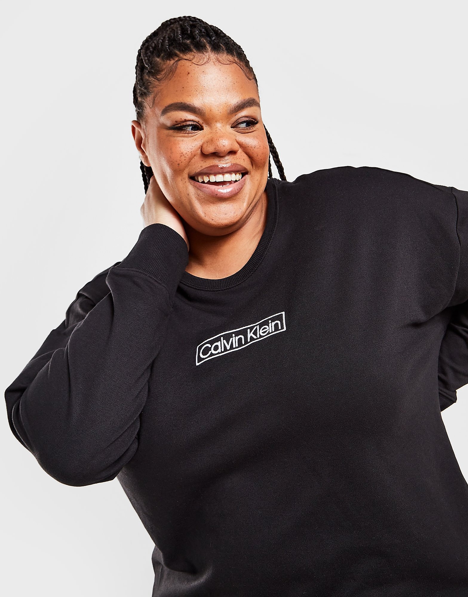 

Calvin Klein Plus Size Box Logo Sweatshirt - Black - Womens, Black