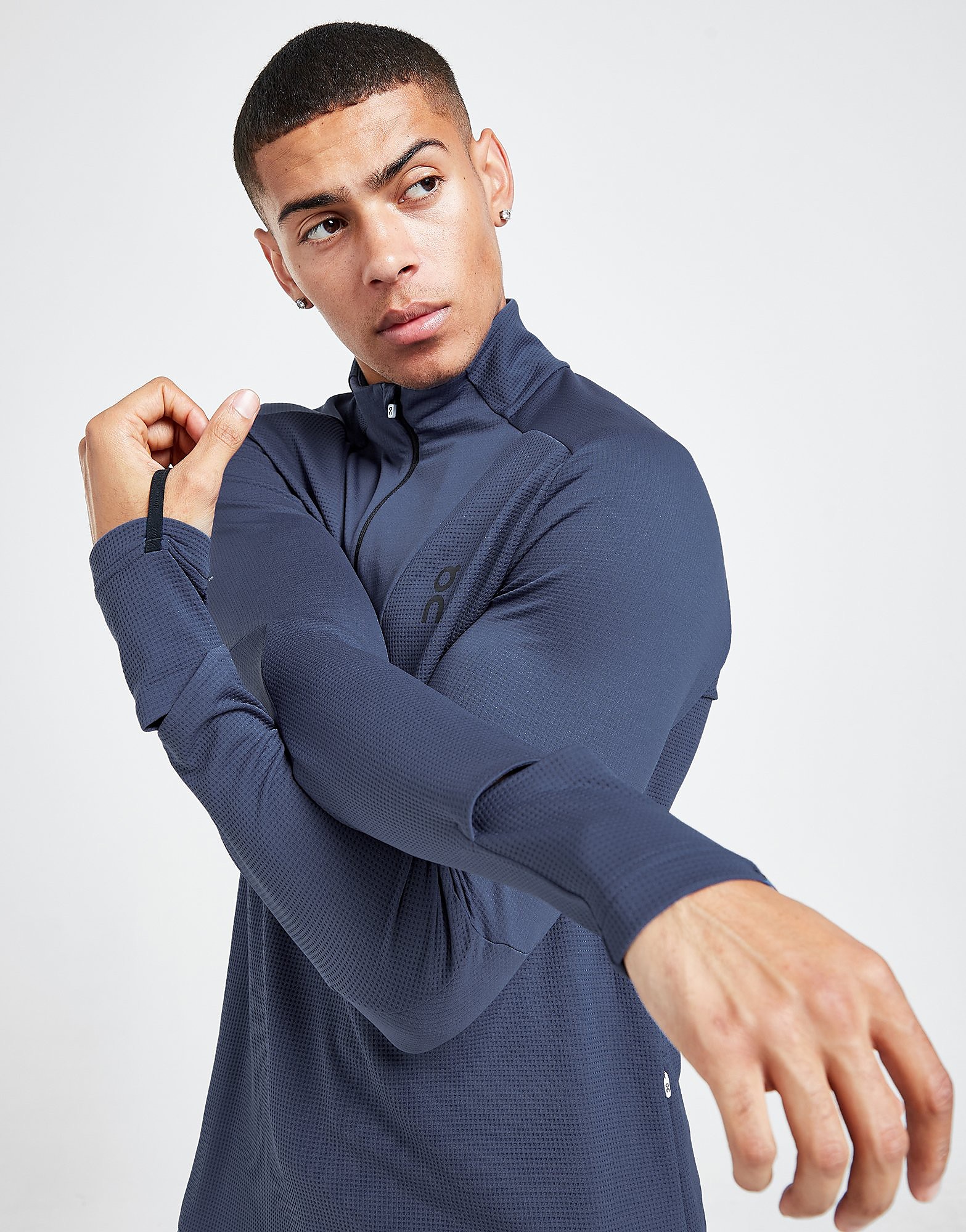 On Running Climate 1/4 Zip Top - Blue - Mens, Blue