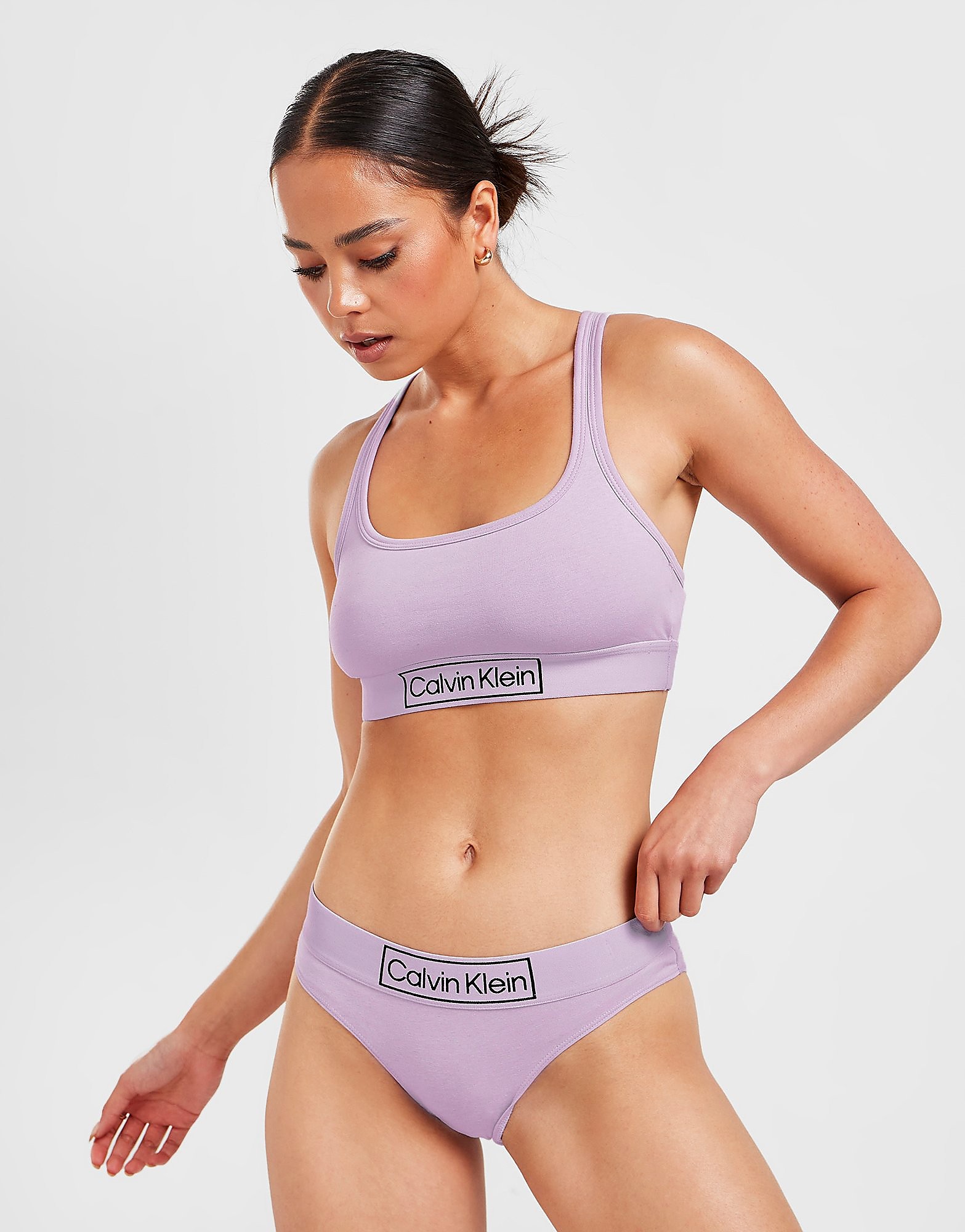 

Calvin Klein Underwear Box Logo Briefs - Purple - Womens, Purple