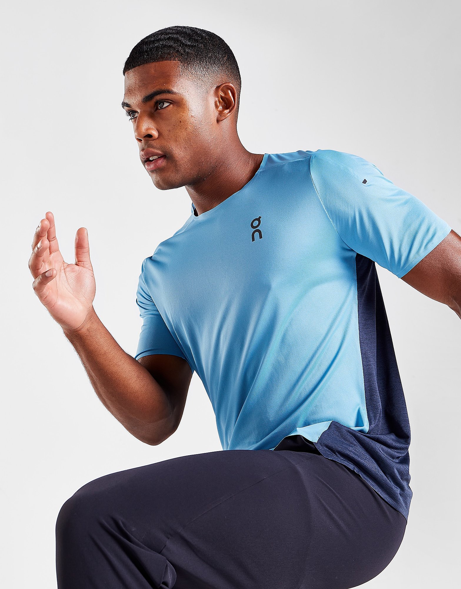 

On Running Performance T-Shirt - Blue - Mens, Blue