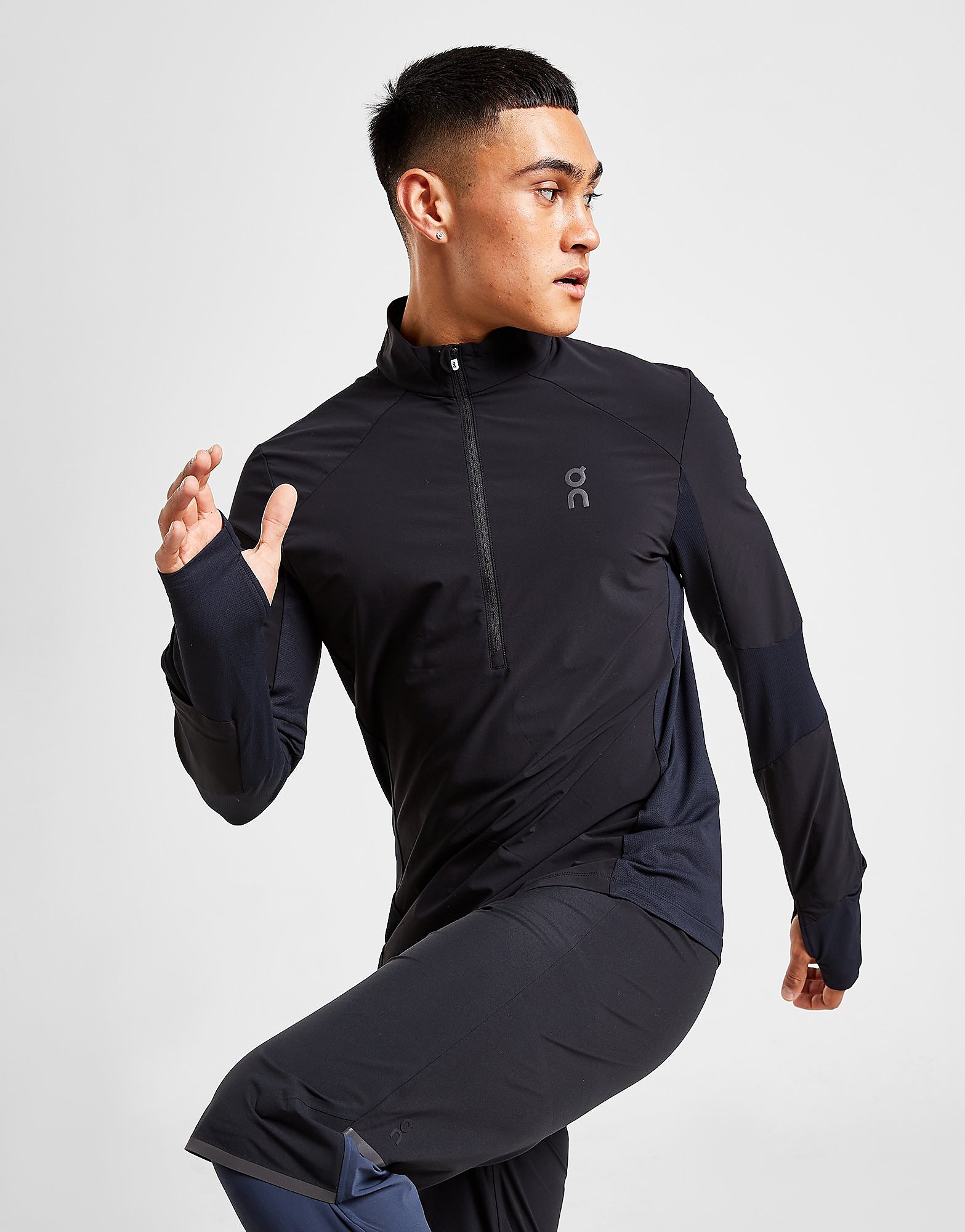 

On Running Trail Breaker Track Top - Black - Mens, Black