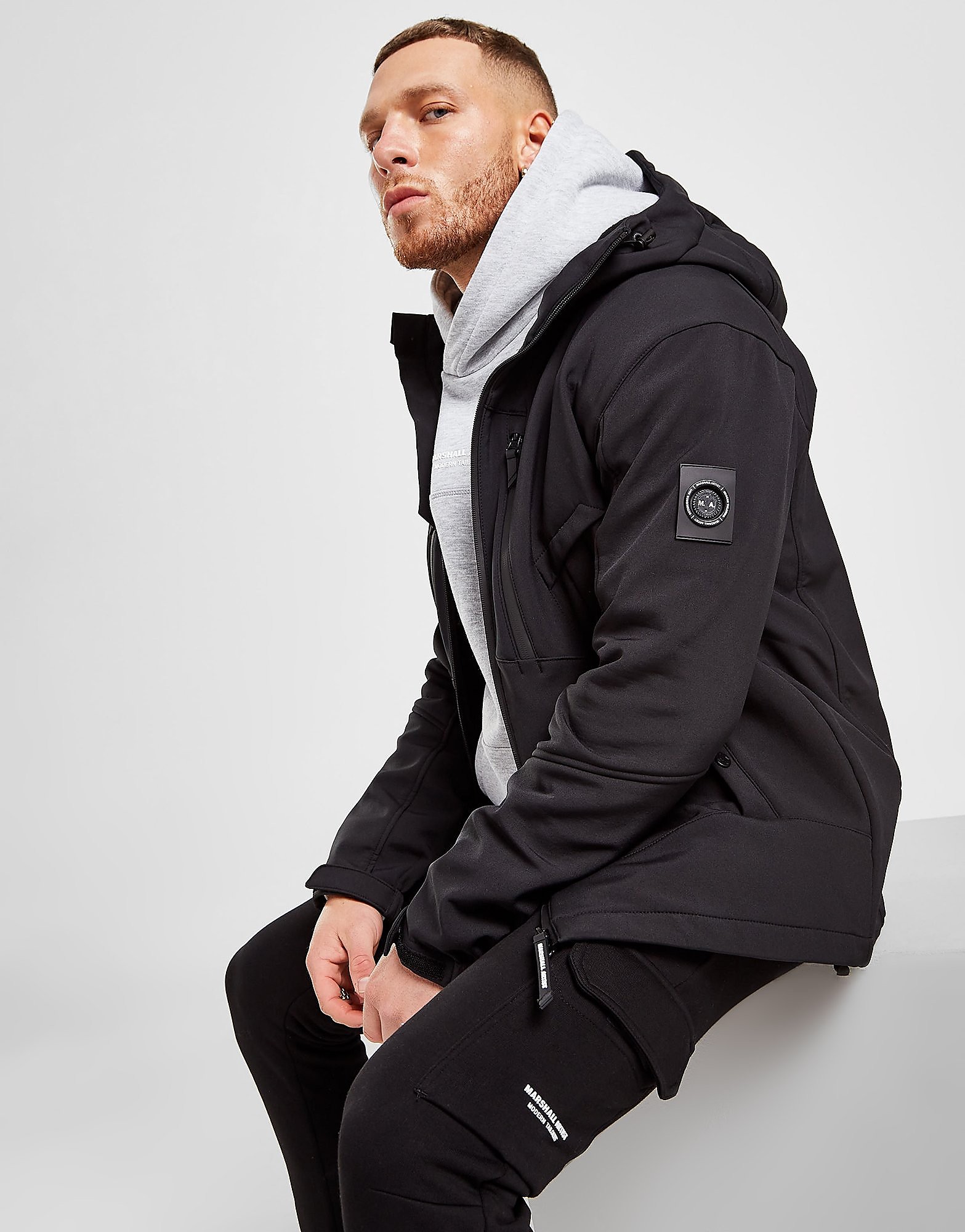 

Marshall Artist Softshell Jacket - Black - Mens, Black