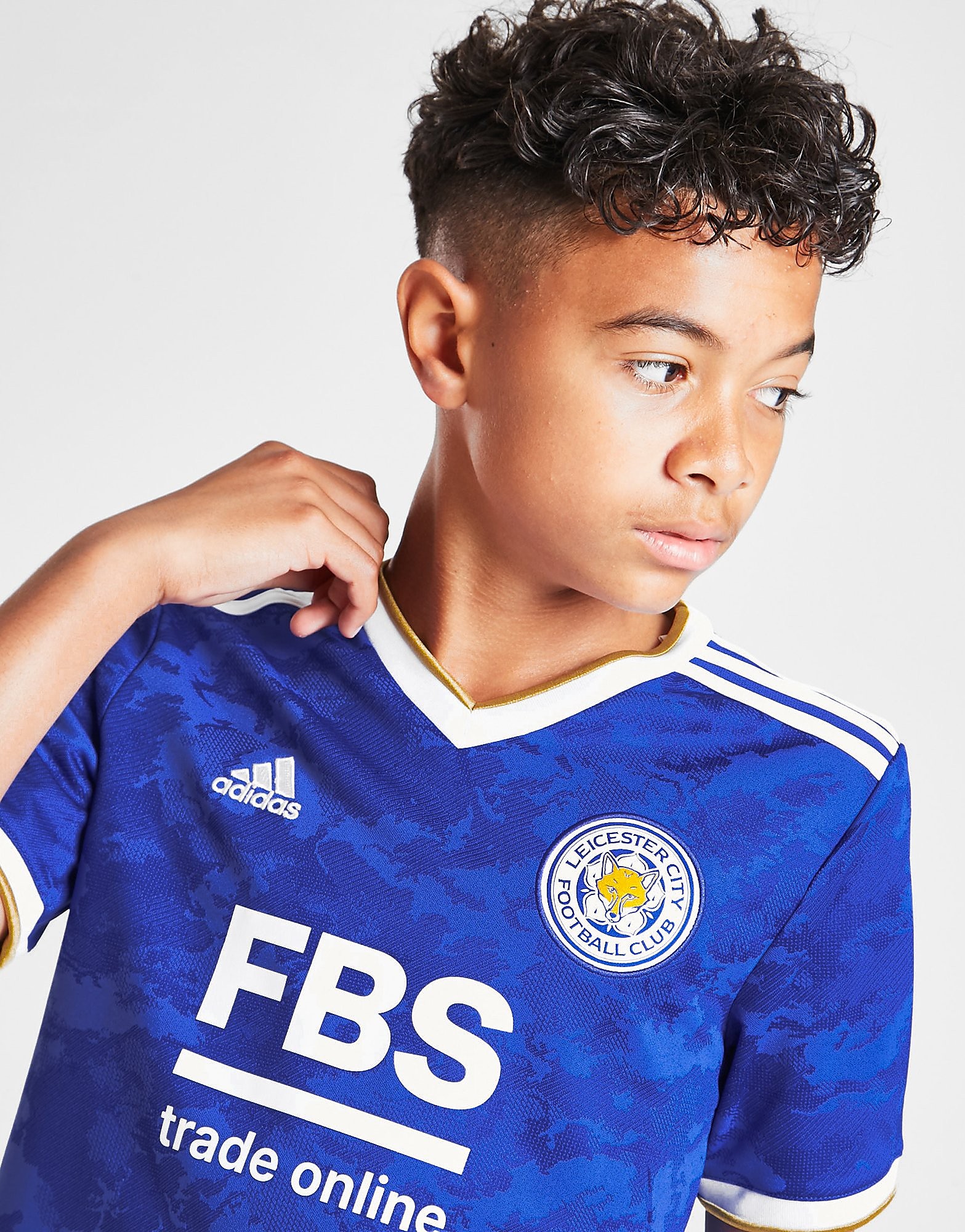 adidas Leicester City FC 2021/22 Home Shirt Junior - Blue - Kids, Blue