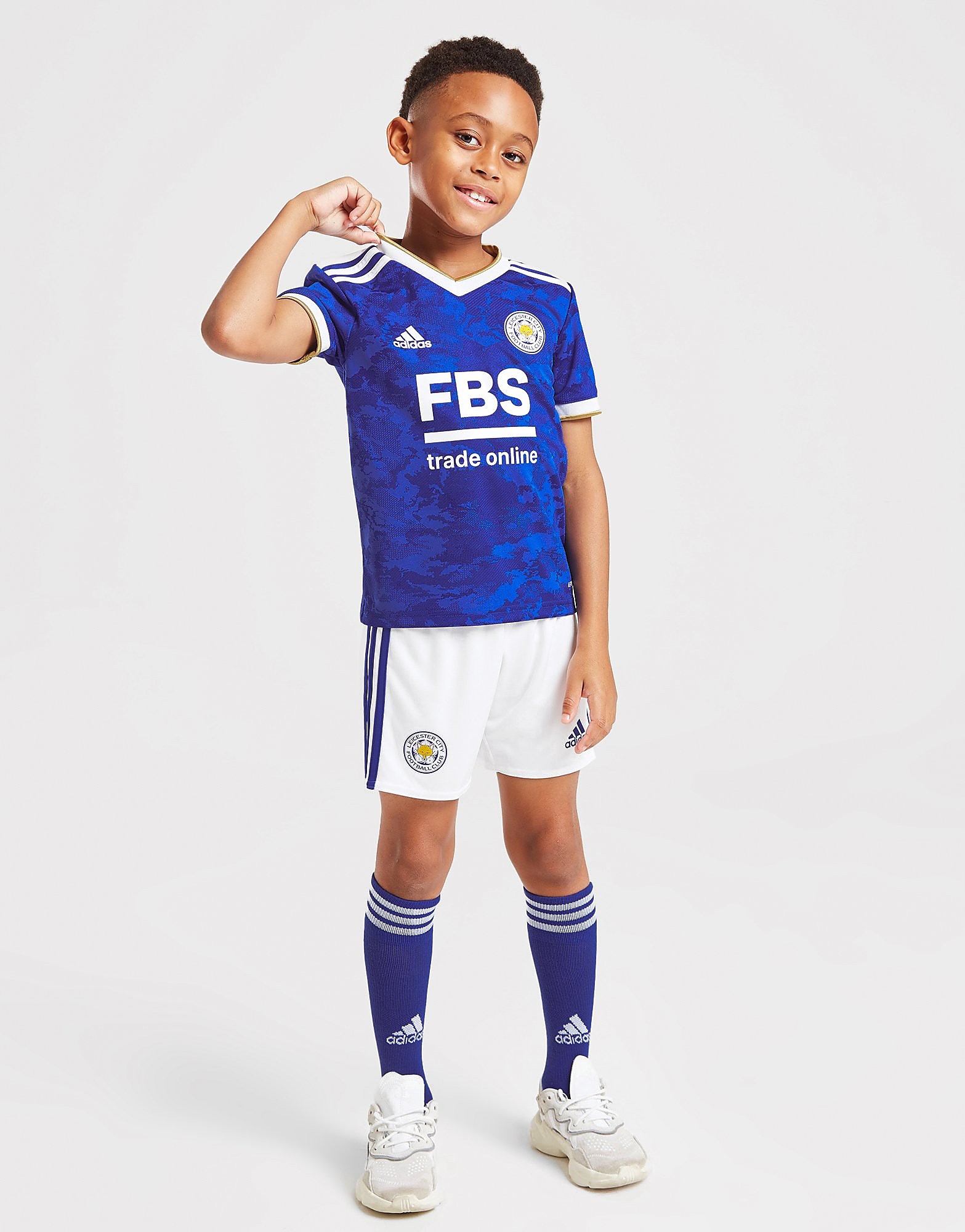 

adidas Leicester City FC 2021/22 Home Kit Children - Blue - Kids, Blue