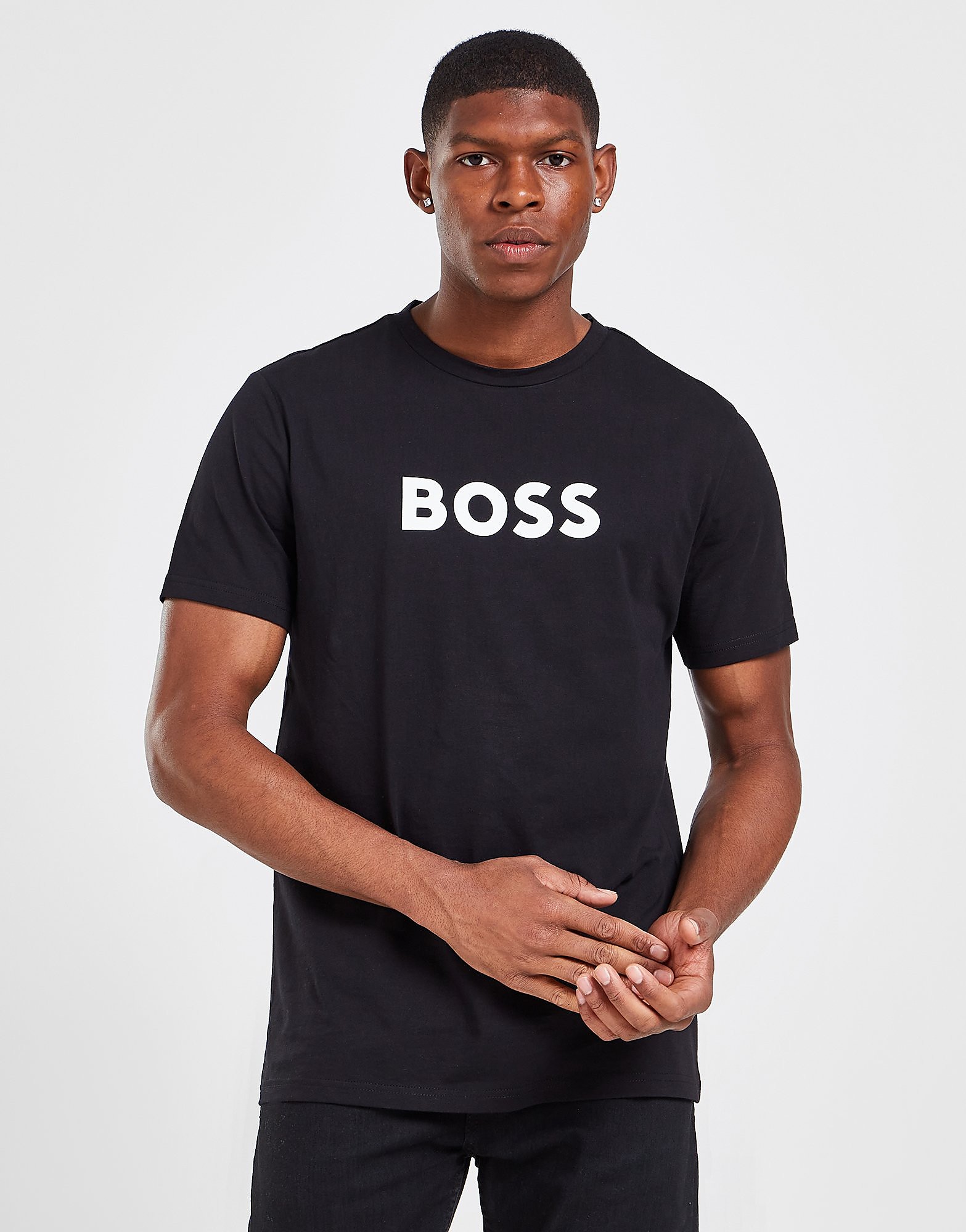 

BOSS Swim Logo T-Shirt - Black - Mens, Black