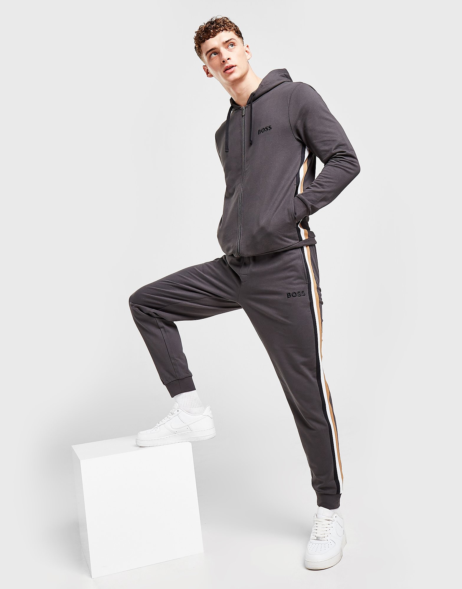 

BOSS Heritage Tape Joggers - Grey - Mens, Grey