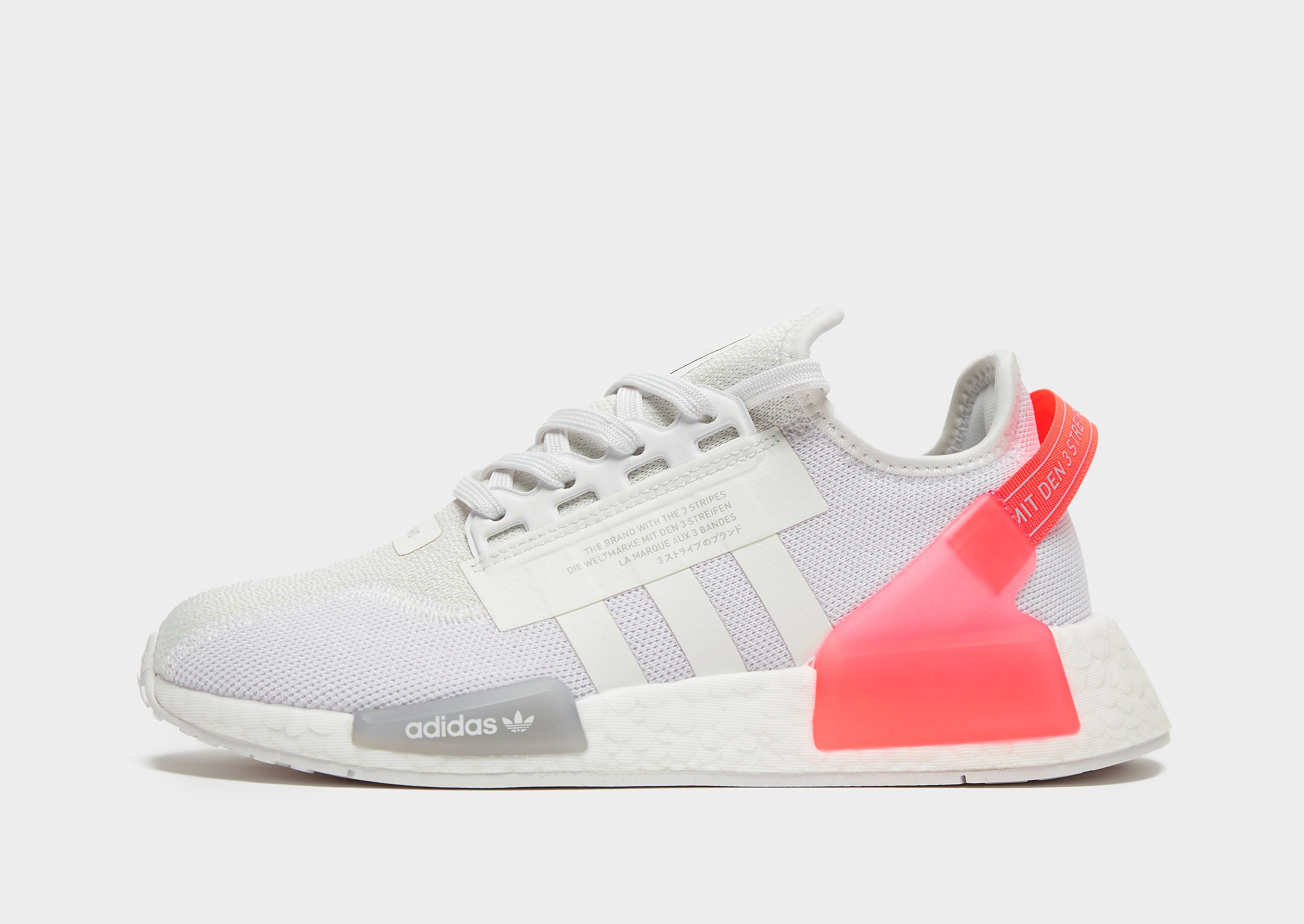 

adidas Originals NMD_R1 V2 Junior - White/Pink - Kids, White/Pink