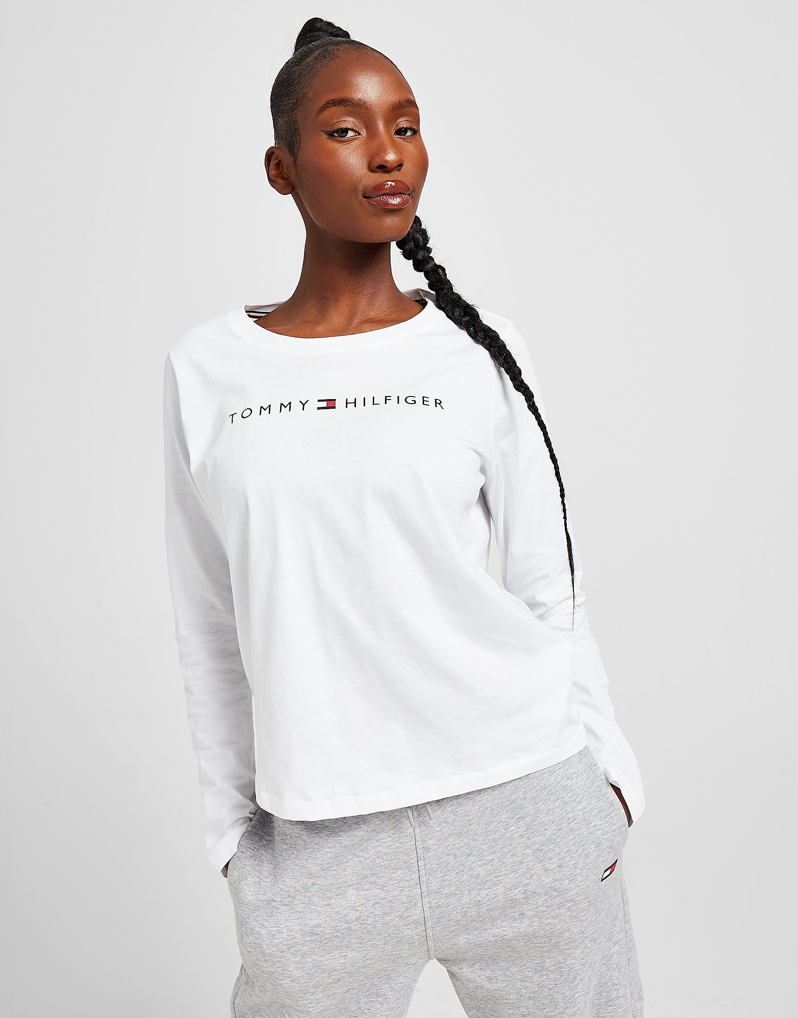 

Tommy Hilfiger Original Long Sleeve T-Shirt - White - Womens, White