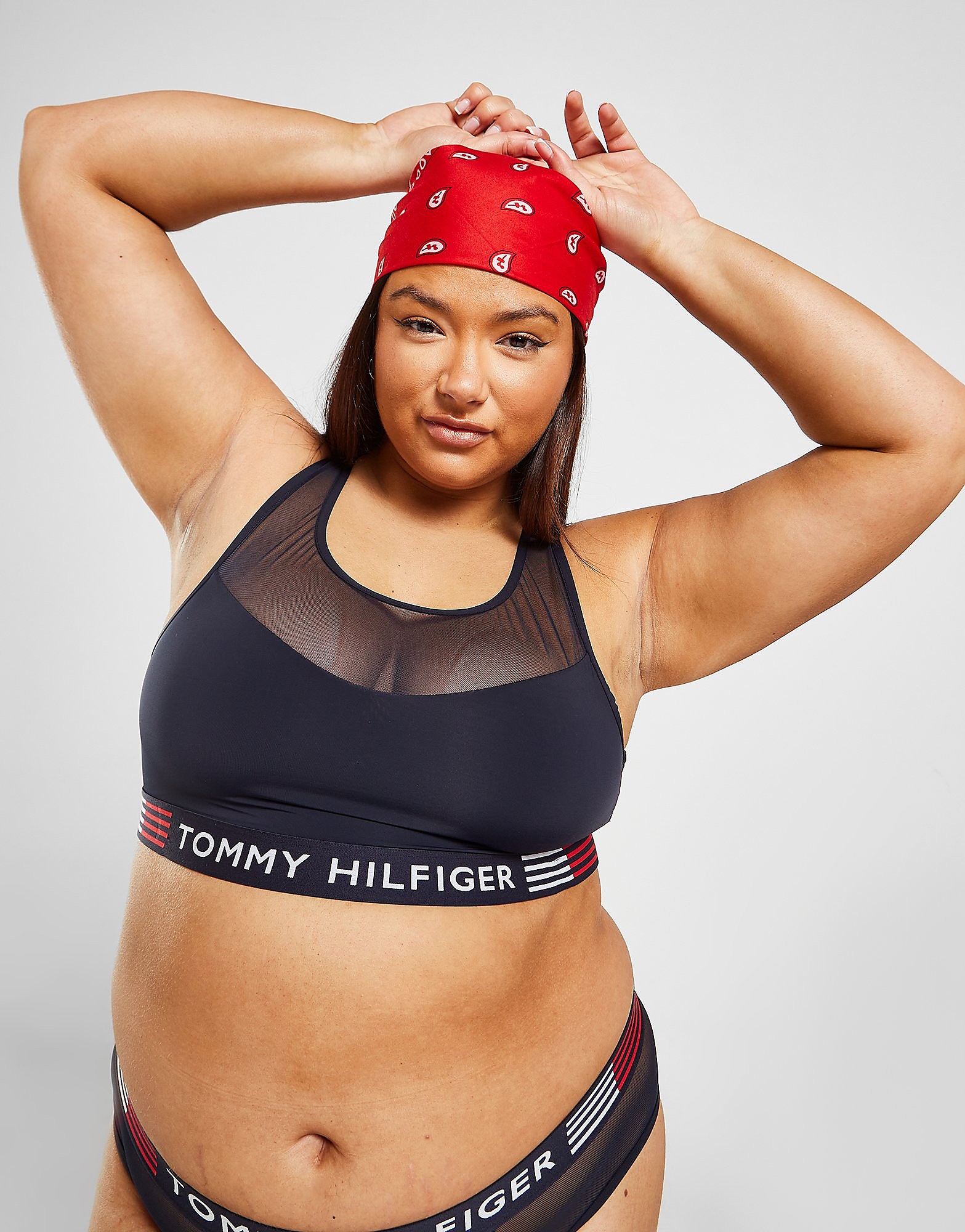 

Tommy Hilfiger Plus Size Sheer Bralette - Blue - Womens, Blue