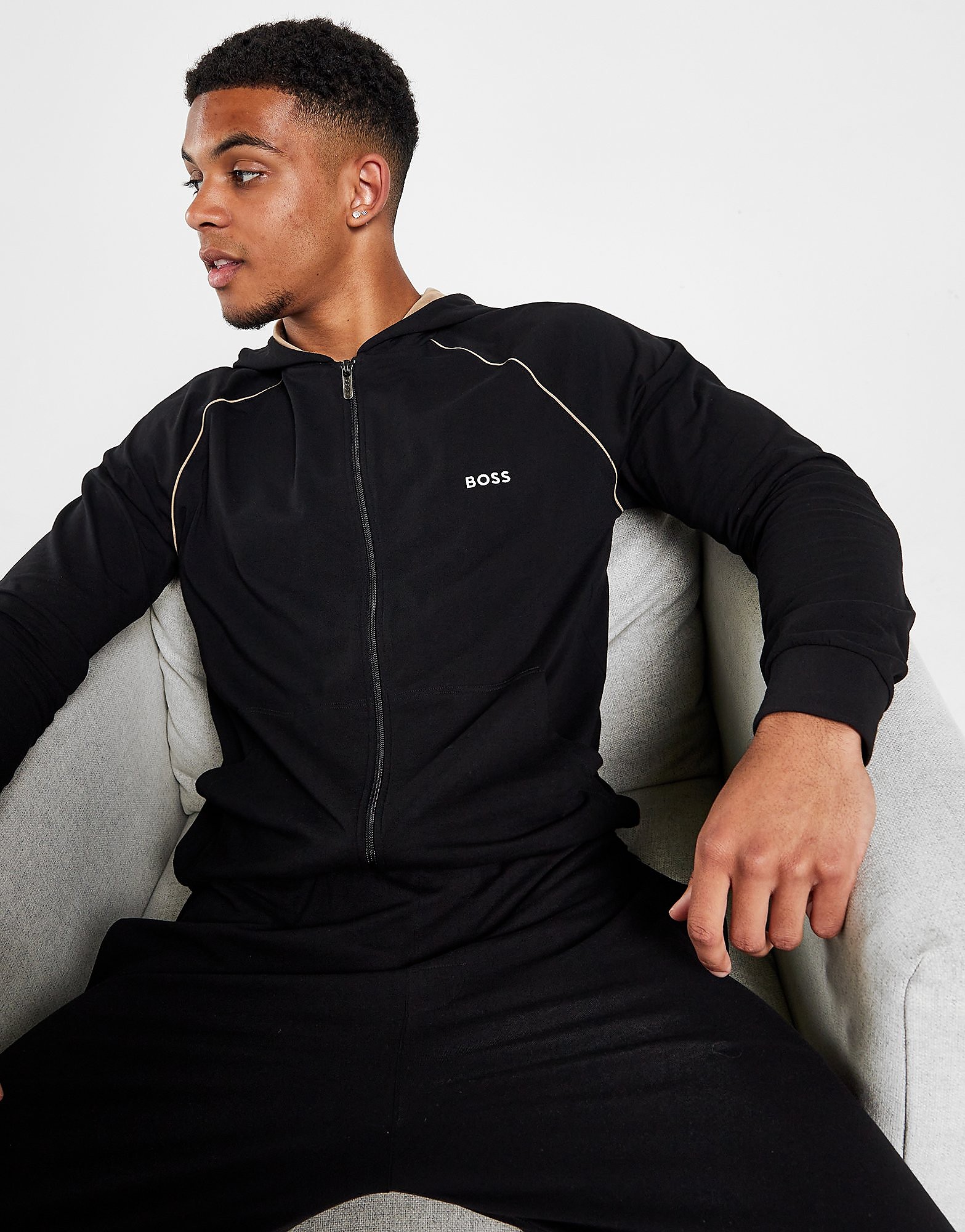 

BOSS Mix & Match Hoodie - Black - Mens, Black