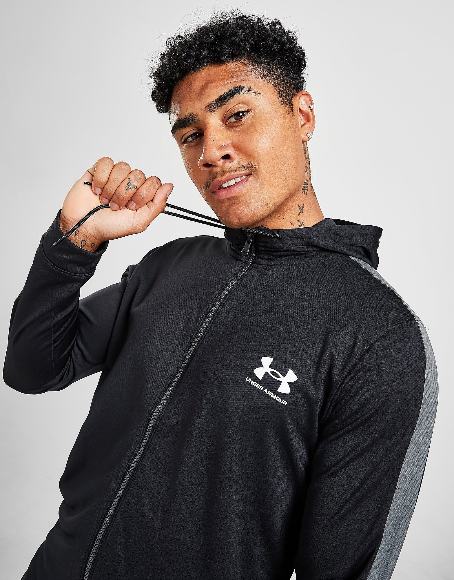 

Under Armour Poly Hoodie - Black - Mens, Black