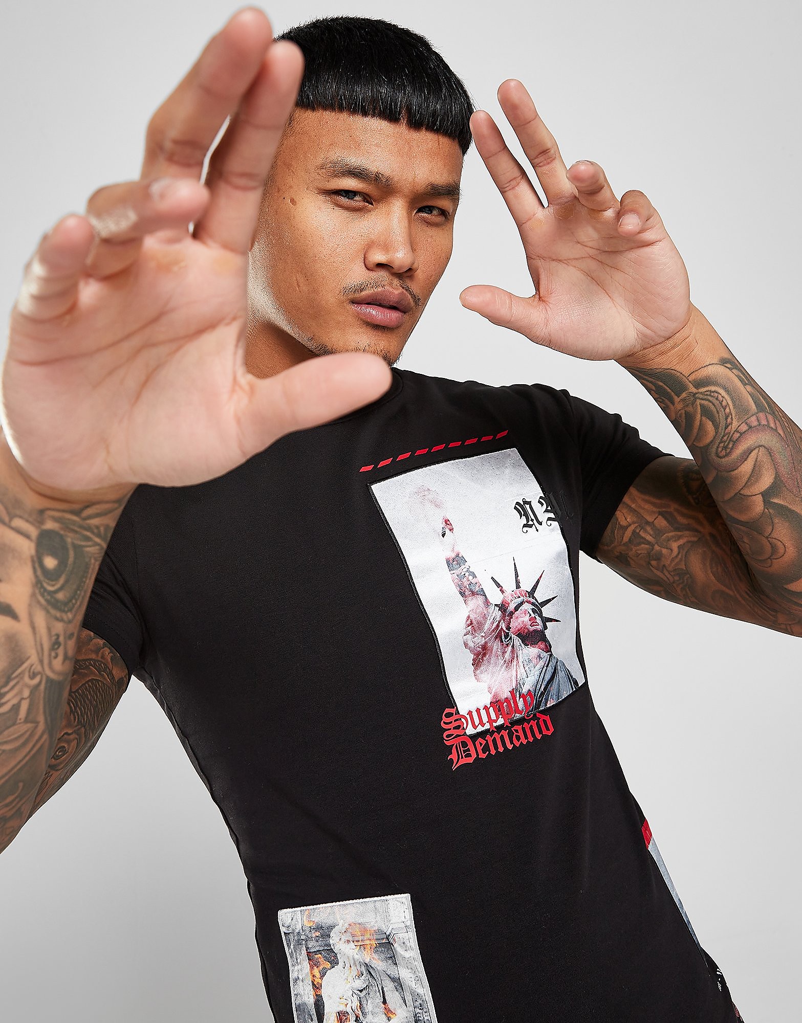 

Supply & Demand Scatter T-Shirt - Black - Mens, Black