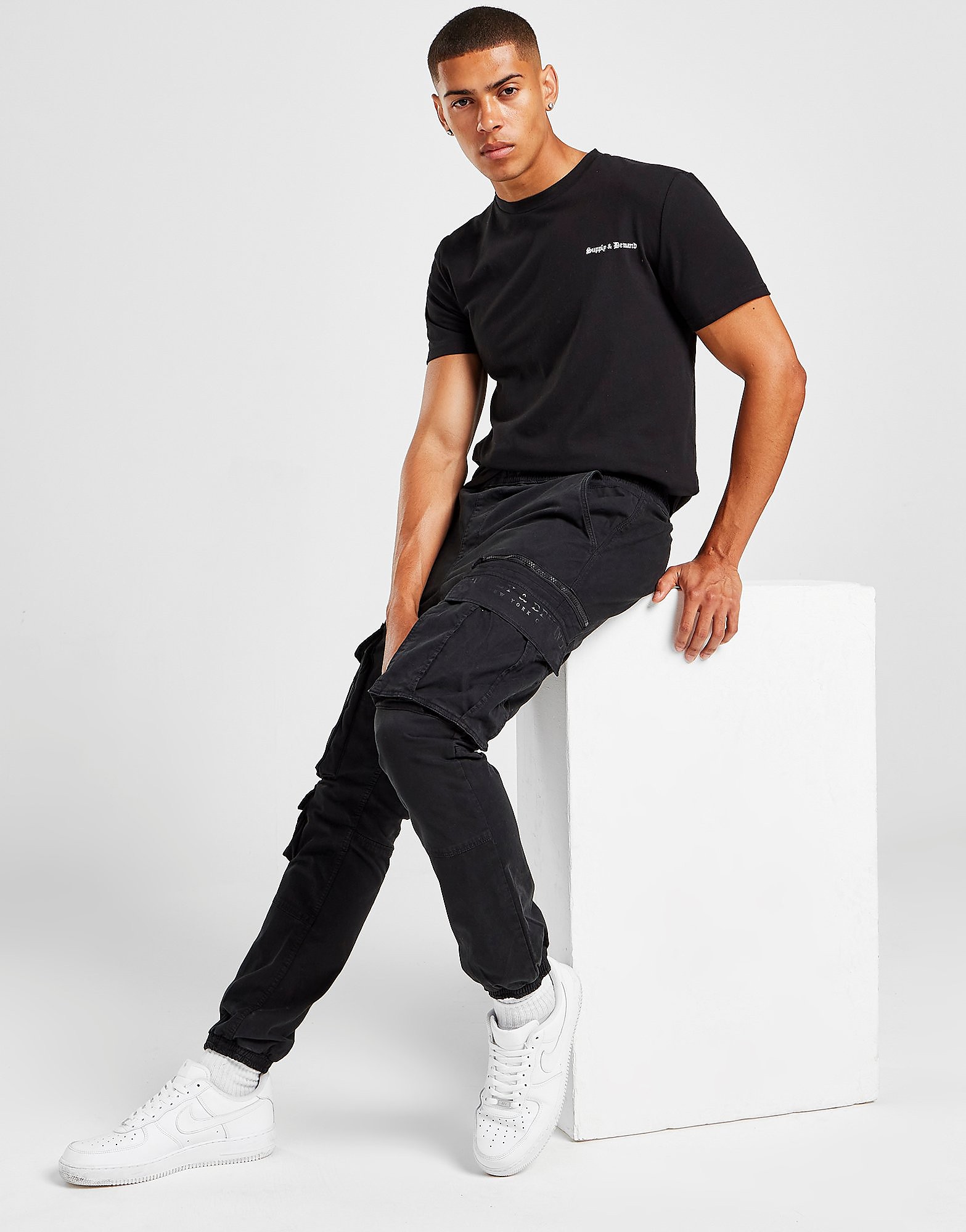 Supply & Demand Pistol Cargo Joggers - Black - Mens, Black