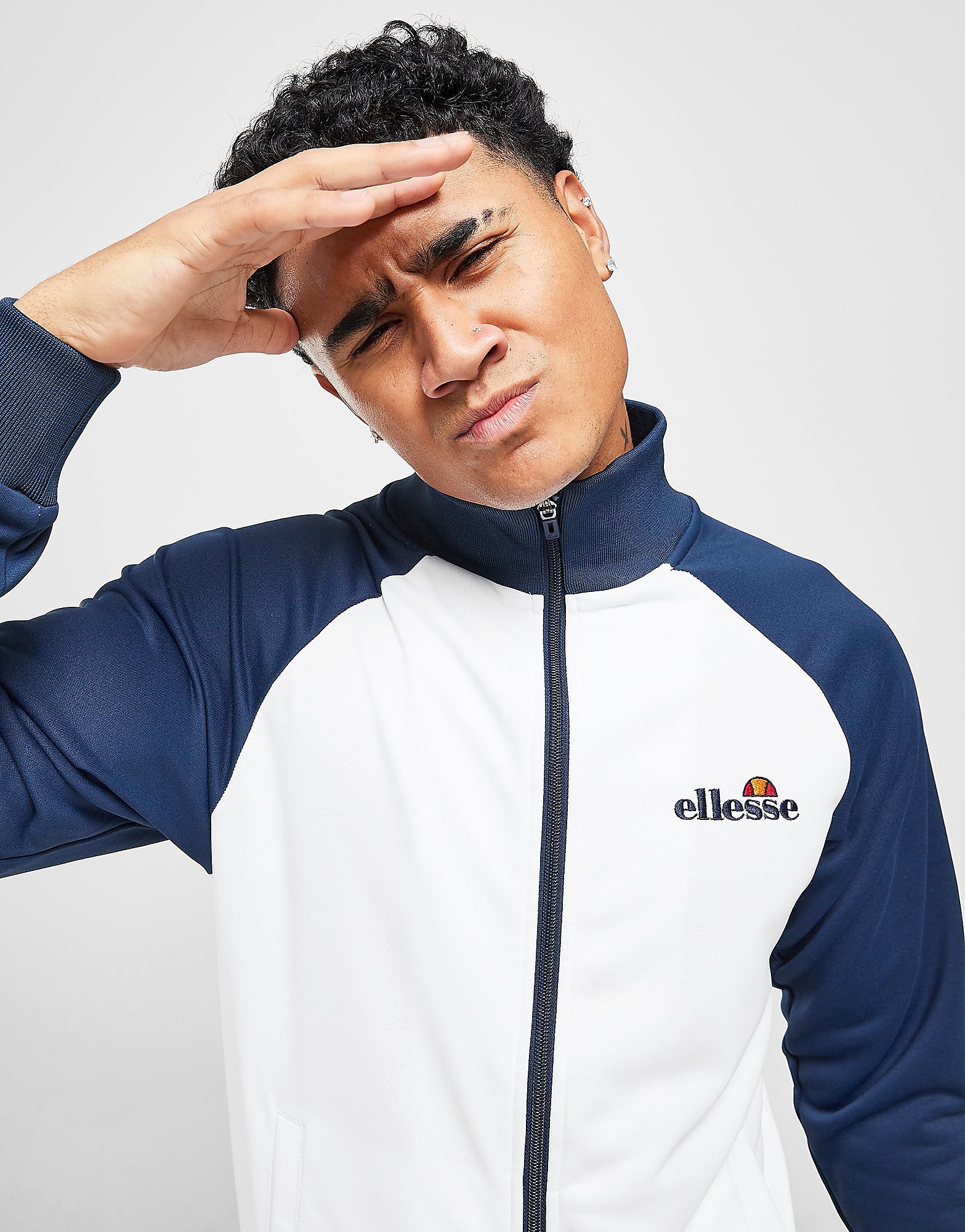 

Ellesse Strata Poly Track Top - White - Mens, White