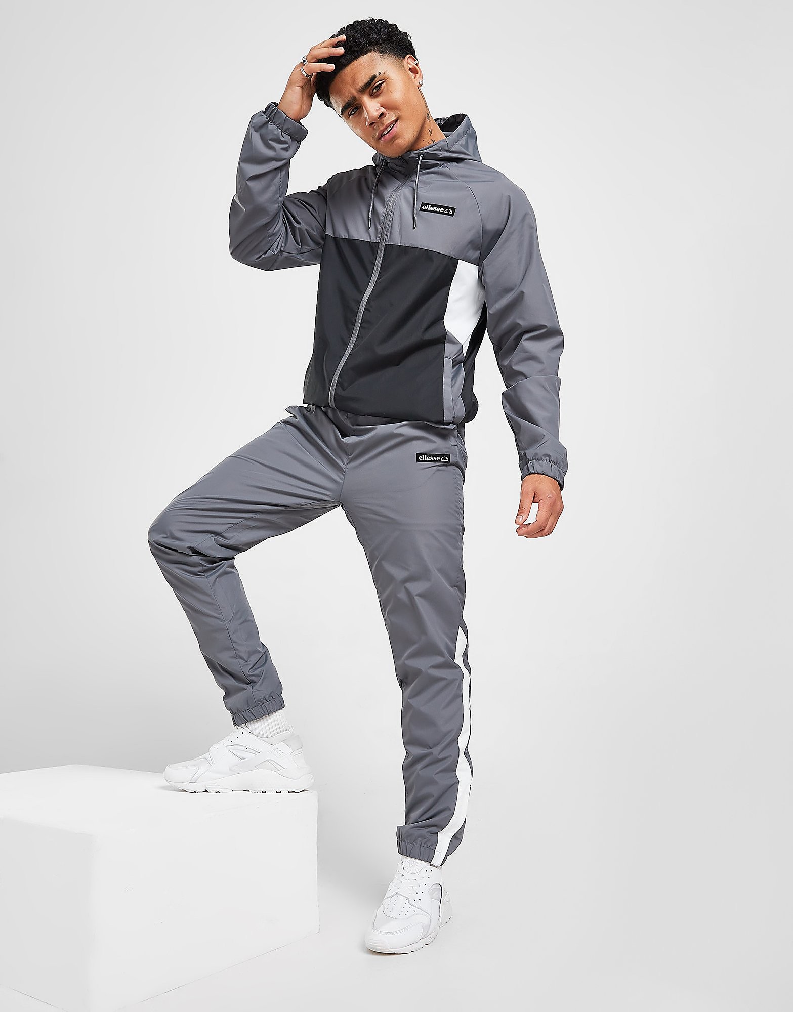 Ellesse Fleachi Woven Tracksuit - Grey - Mens, Grey