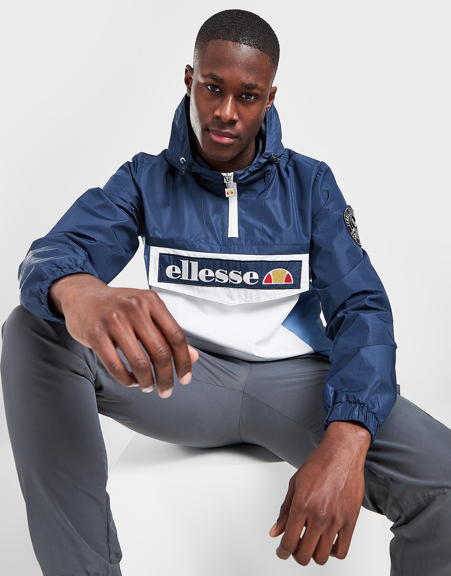 

Ellesse Orologio Jacket - Blue/White - Mens, Blue/White