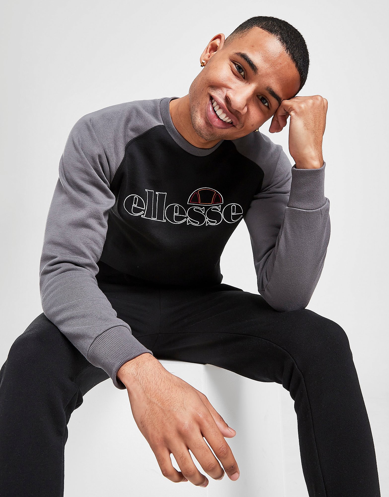 

Ellesse Zappy Crew Tracksuit - Only at JD - Black, Black