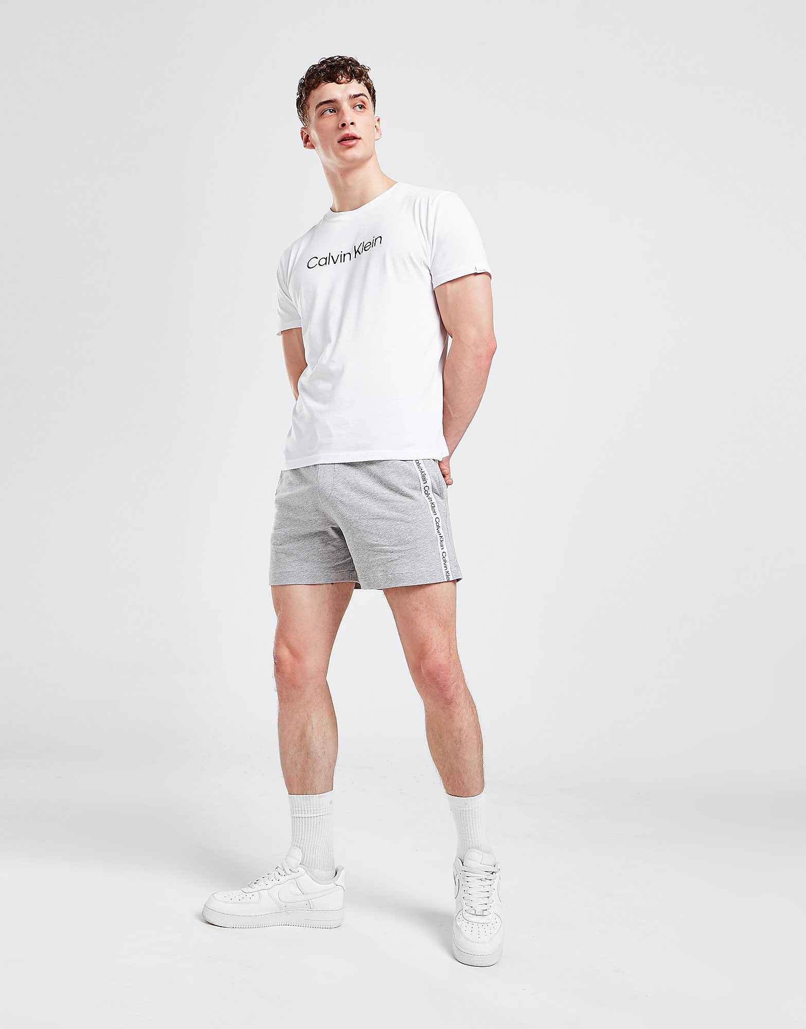 

Calvin Klein Jersey Tape Shorts - Grey - Mens, Grey