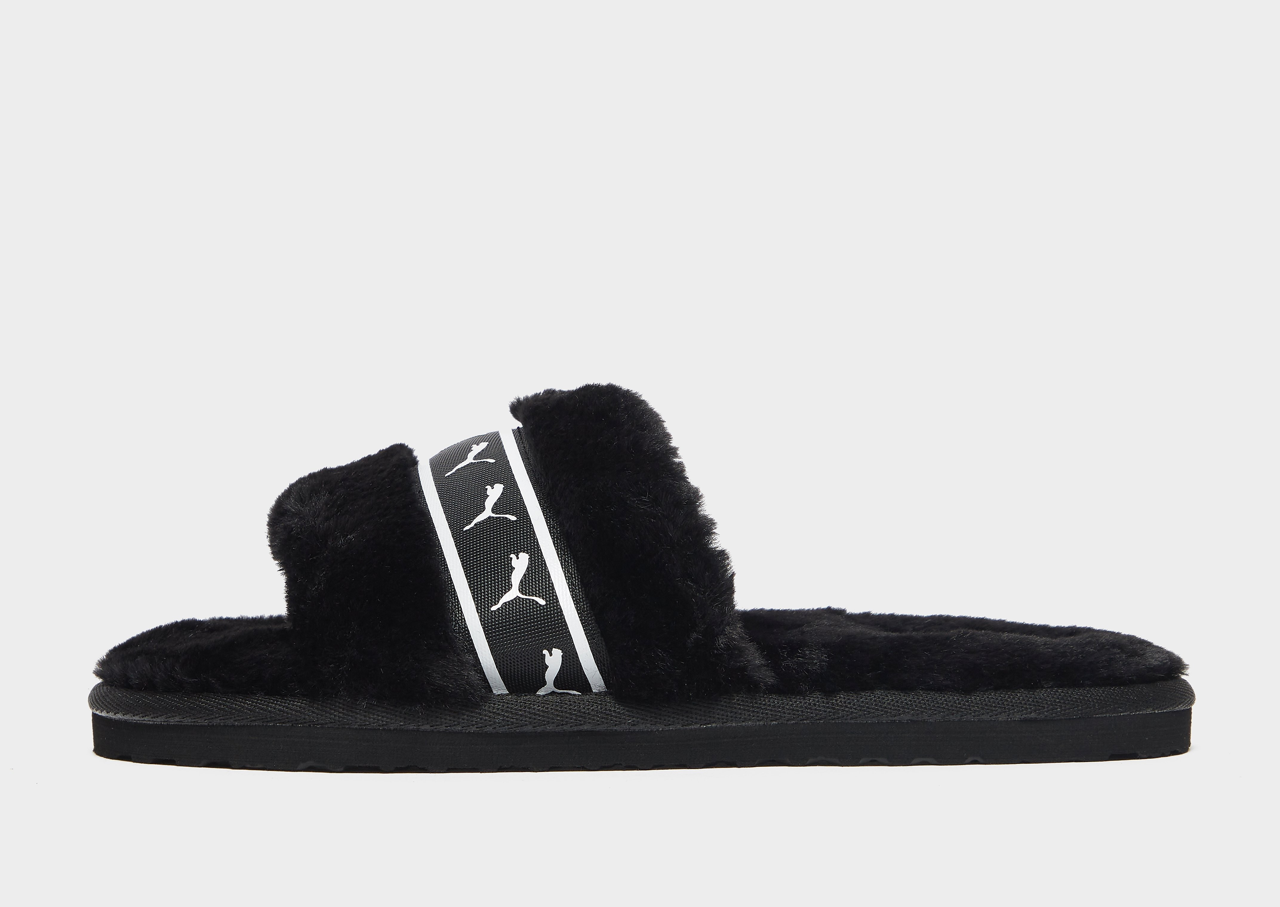 Puma Fluff Remix Slides Women's - Black, Black