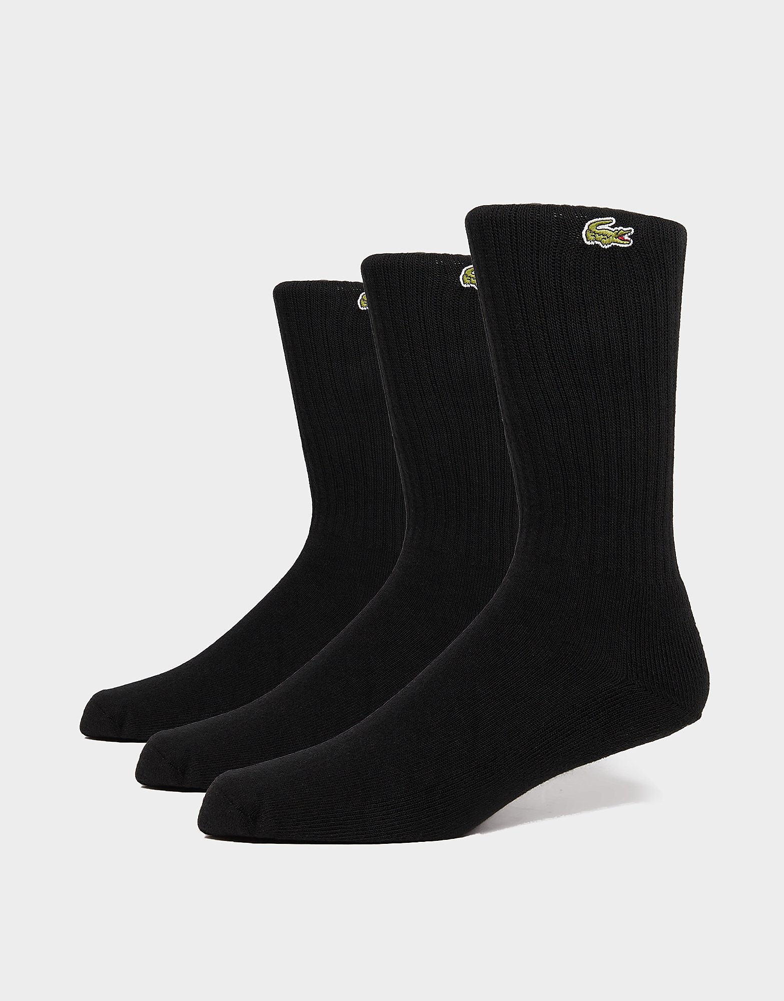 

Lacoste 3 Pack Sport Socks - Black - Womens, Black