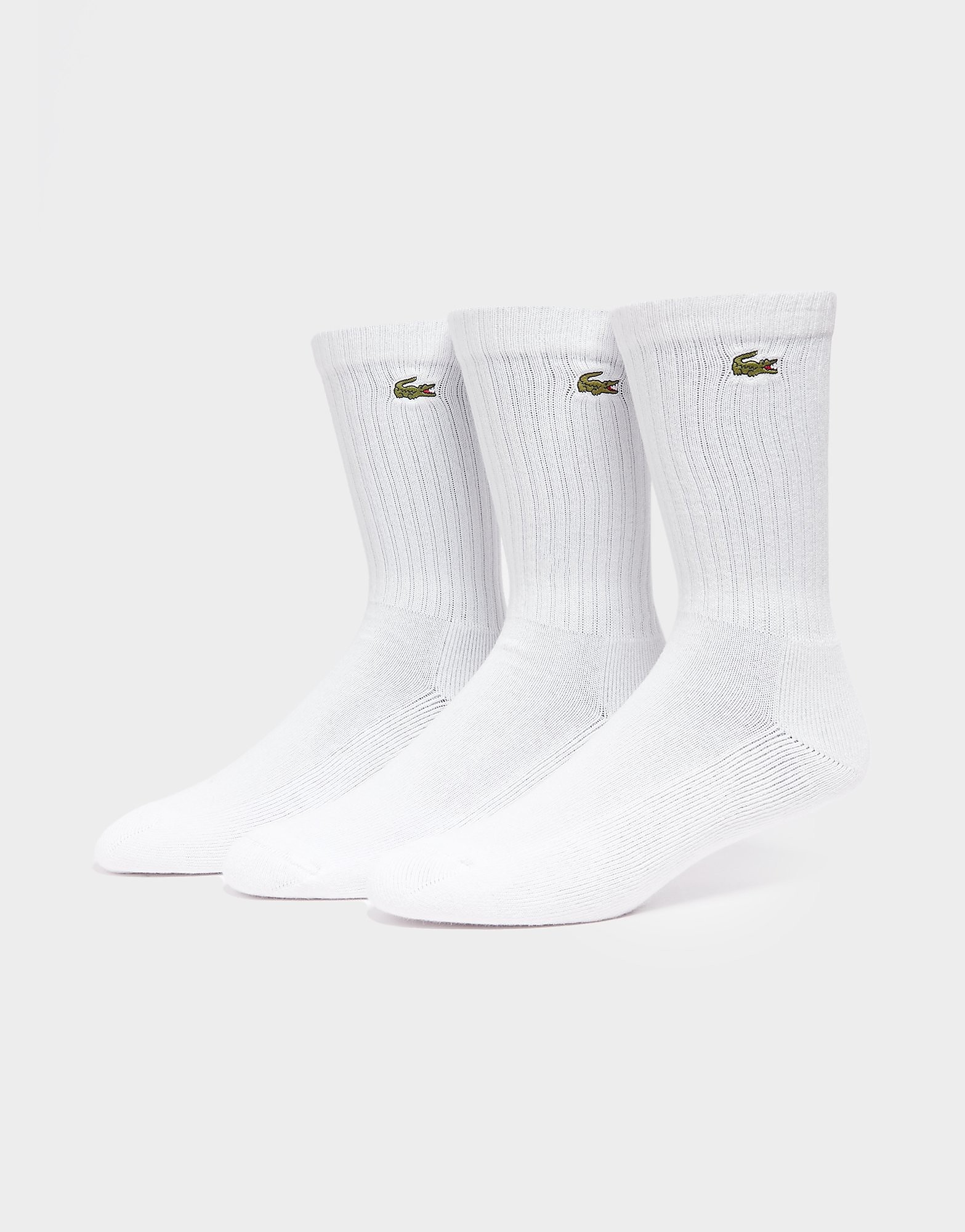 

Lacoste 3 Pack Sport Socks - White - Womens, White