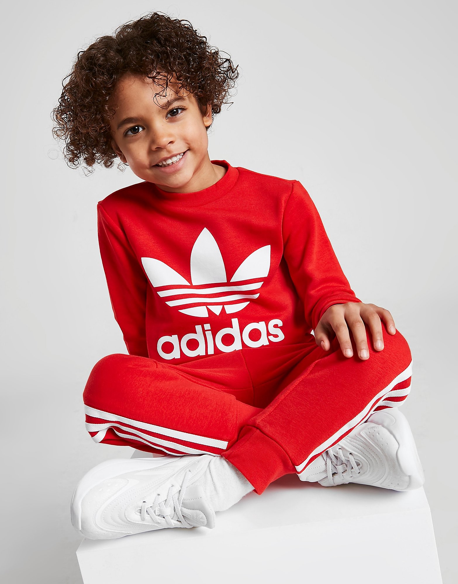 Adidas Originals Fato de Treino Trefoil para Criança - Vermelho - Kids, Vermelho