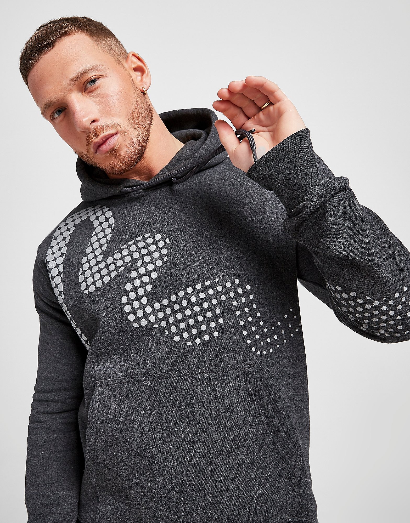 

Money Clothing Reflective Sig Dot Hoodie - Only at JD - Grey - Mens, Grey