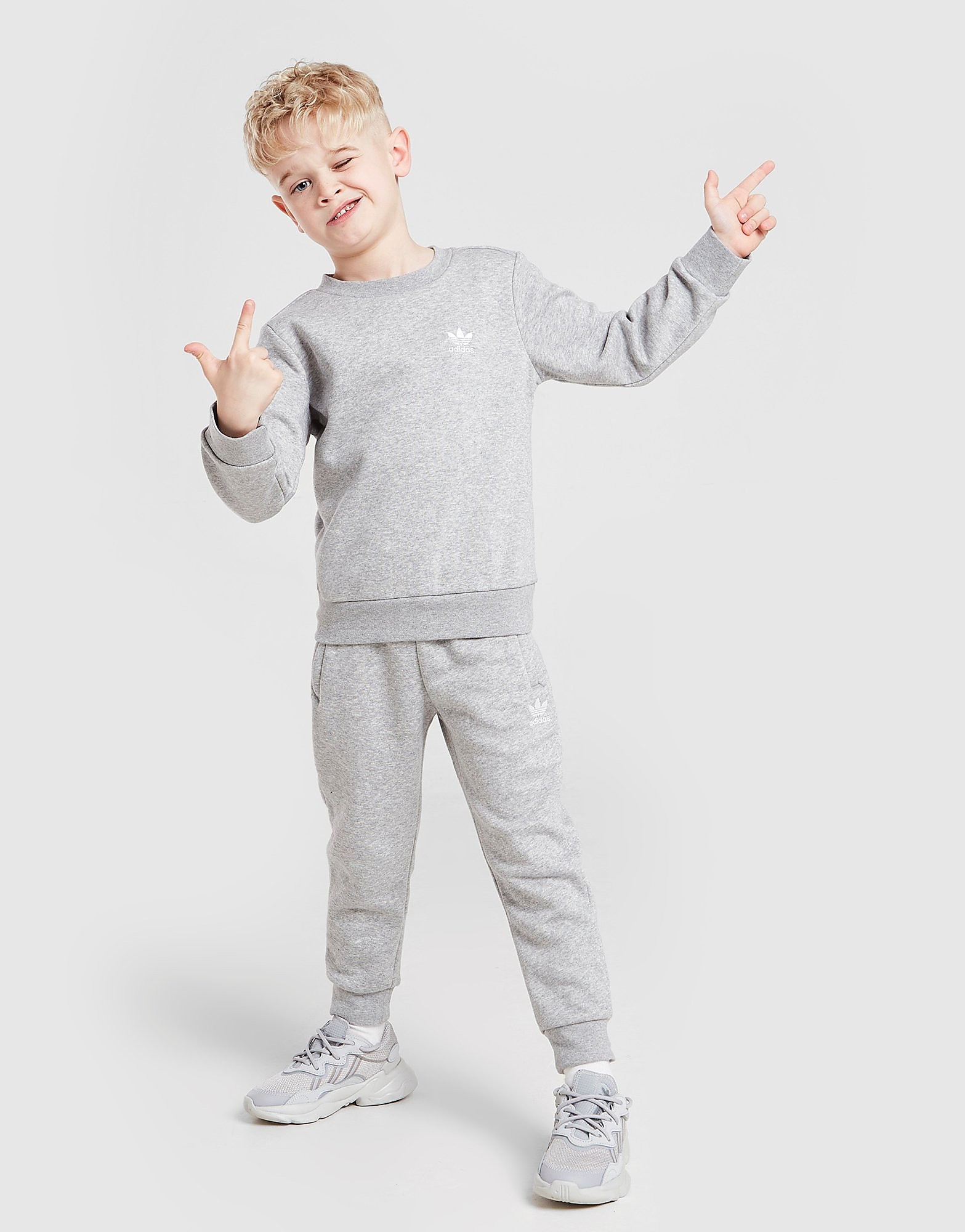

adidas Originals Essentials Tracksuit Children - Grey - Kids, Grey