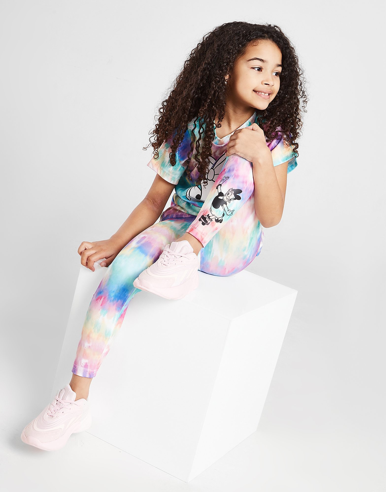 

adidas Girls' Daisy Duck Tie Dye Leggings Children - Semi Solar Pink / Purple Rush / Sky Rush - Kids, Semi Solar Pink / Purple Rush / Sky Rush