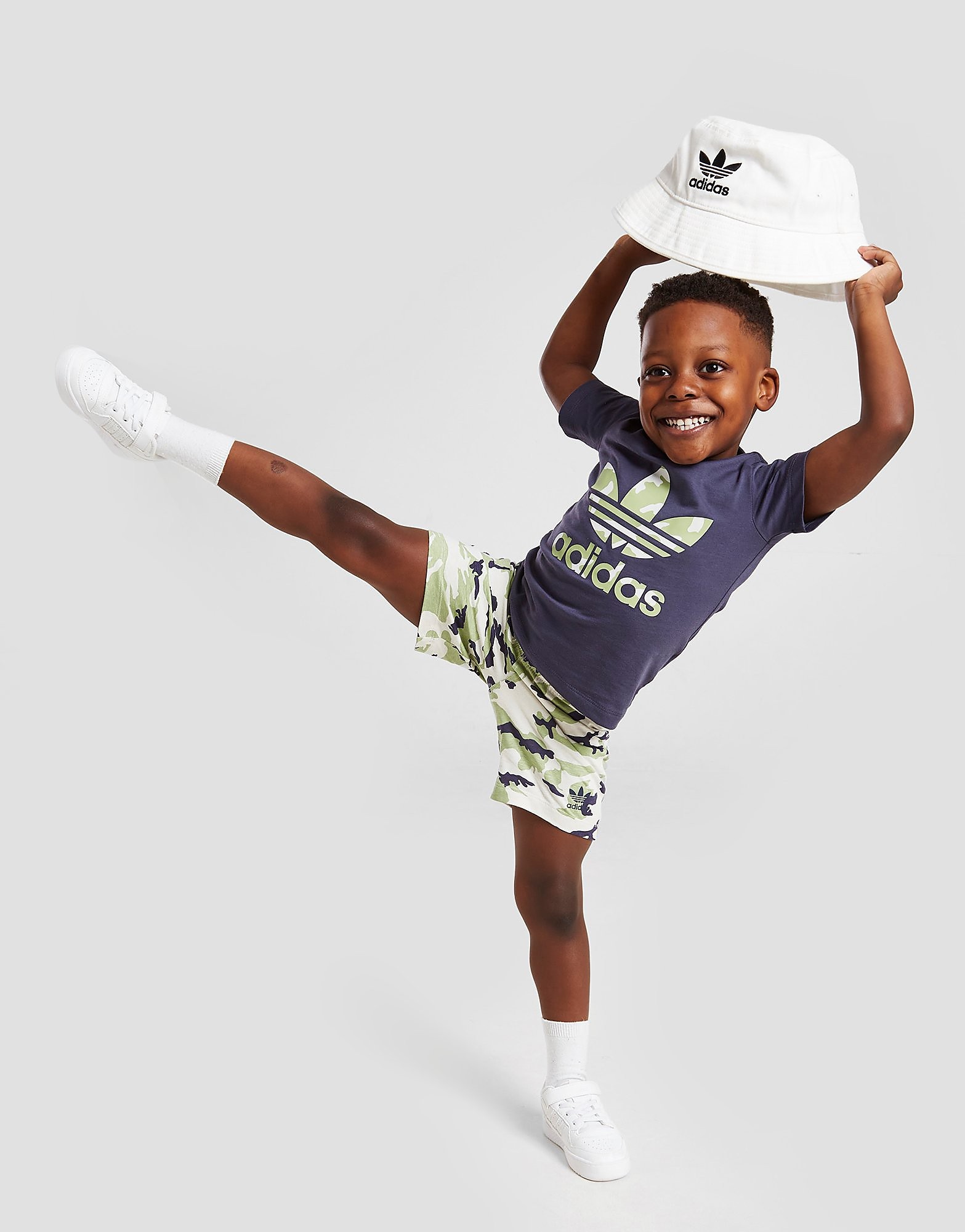 

adidas Originals Camo T-Shir & Shorts Set Infant - Shadow Navy - Kids, Shadow Navy