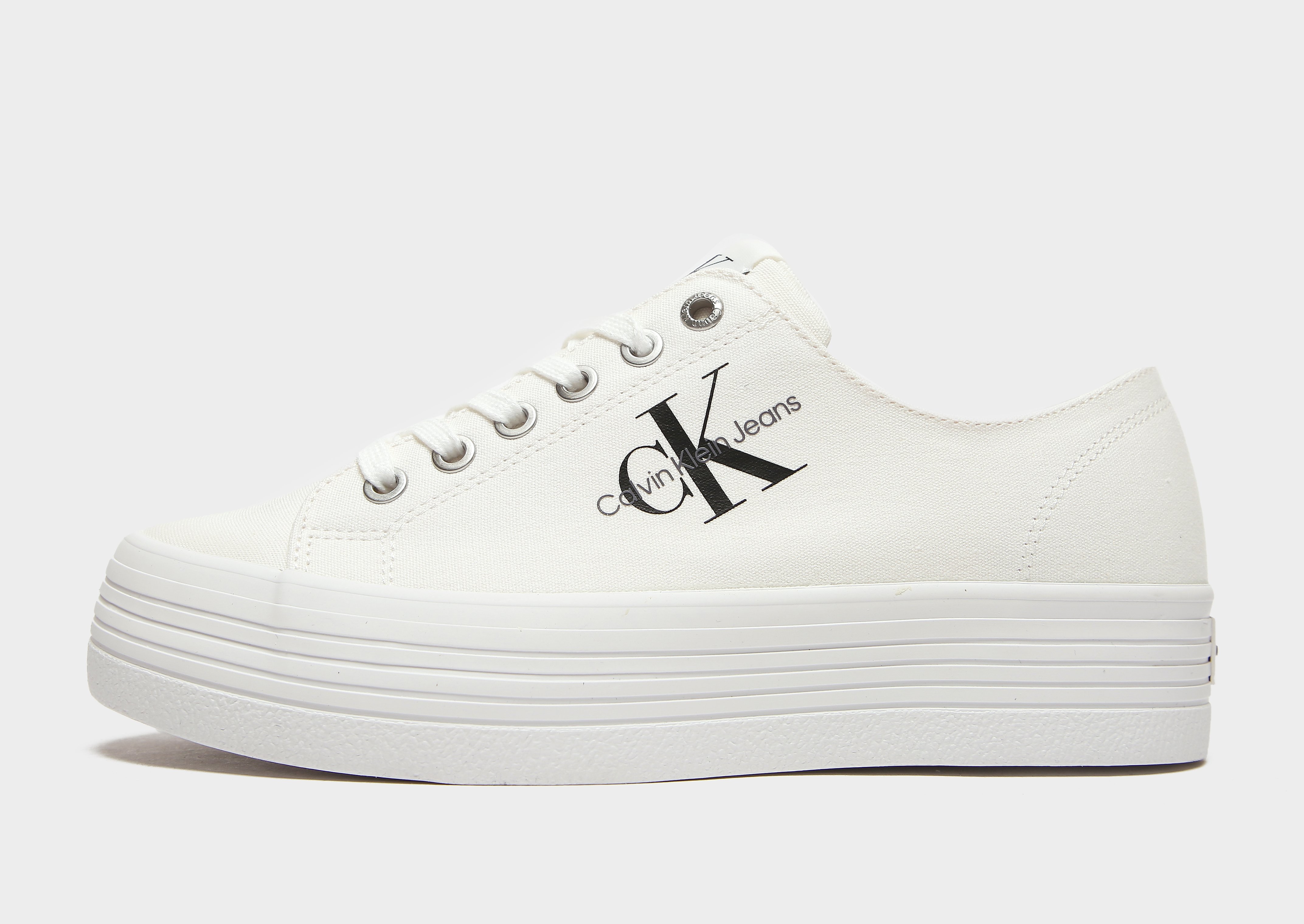 

Calvin Klein Jeans Vulcanised Flatform Women's - White, White