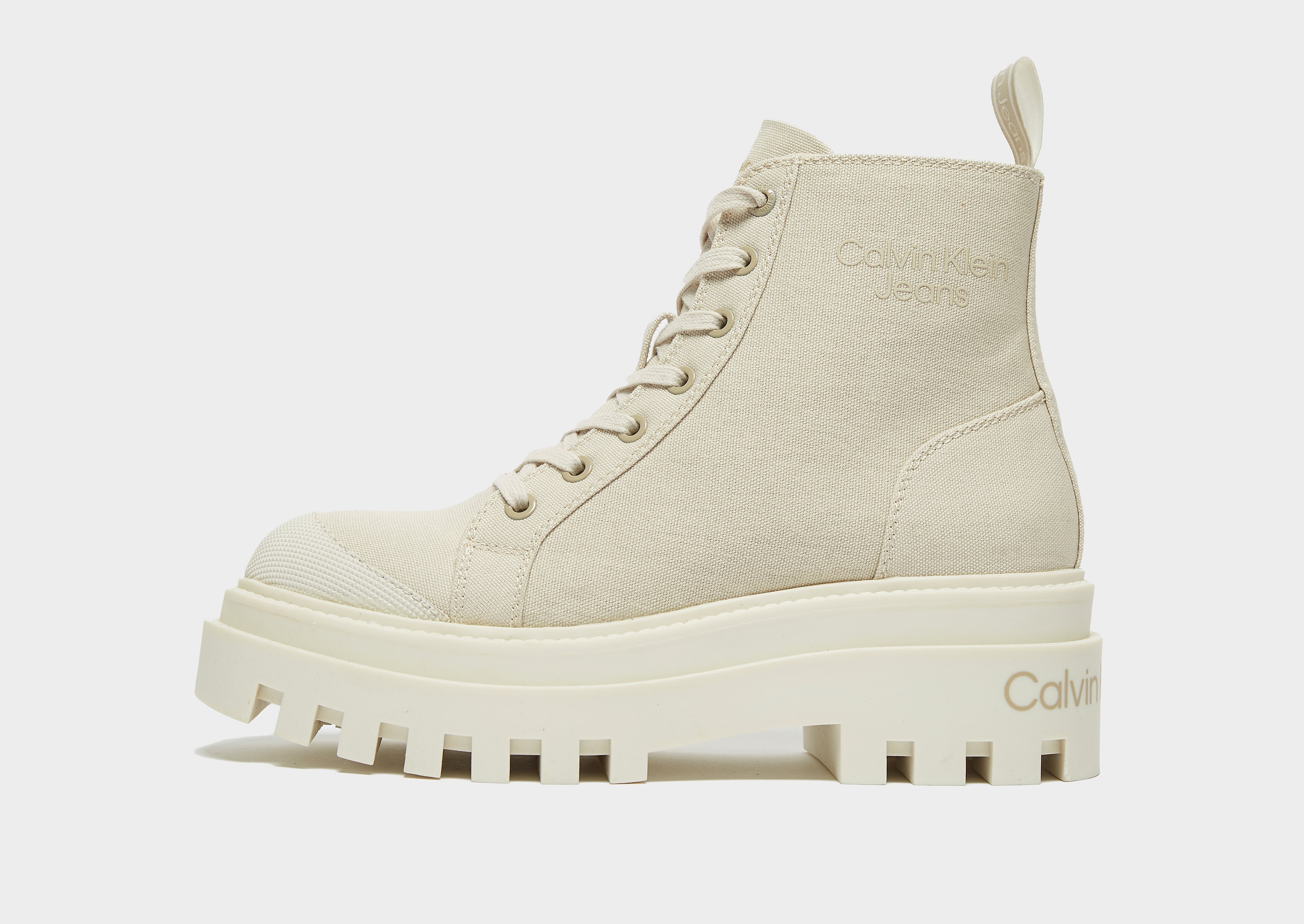 

Calvin Klein Jeans Lace Up Boot Women's - Brown/BEIGE/WHT, Brown/BEIGE/WHT