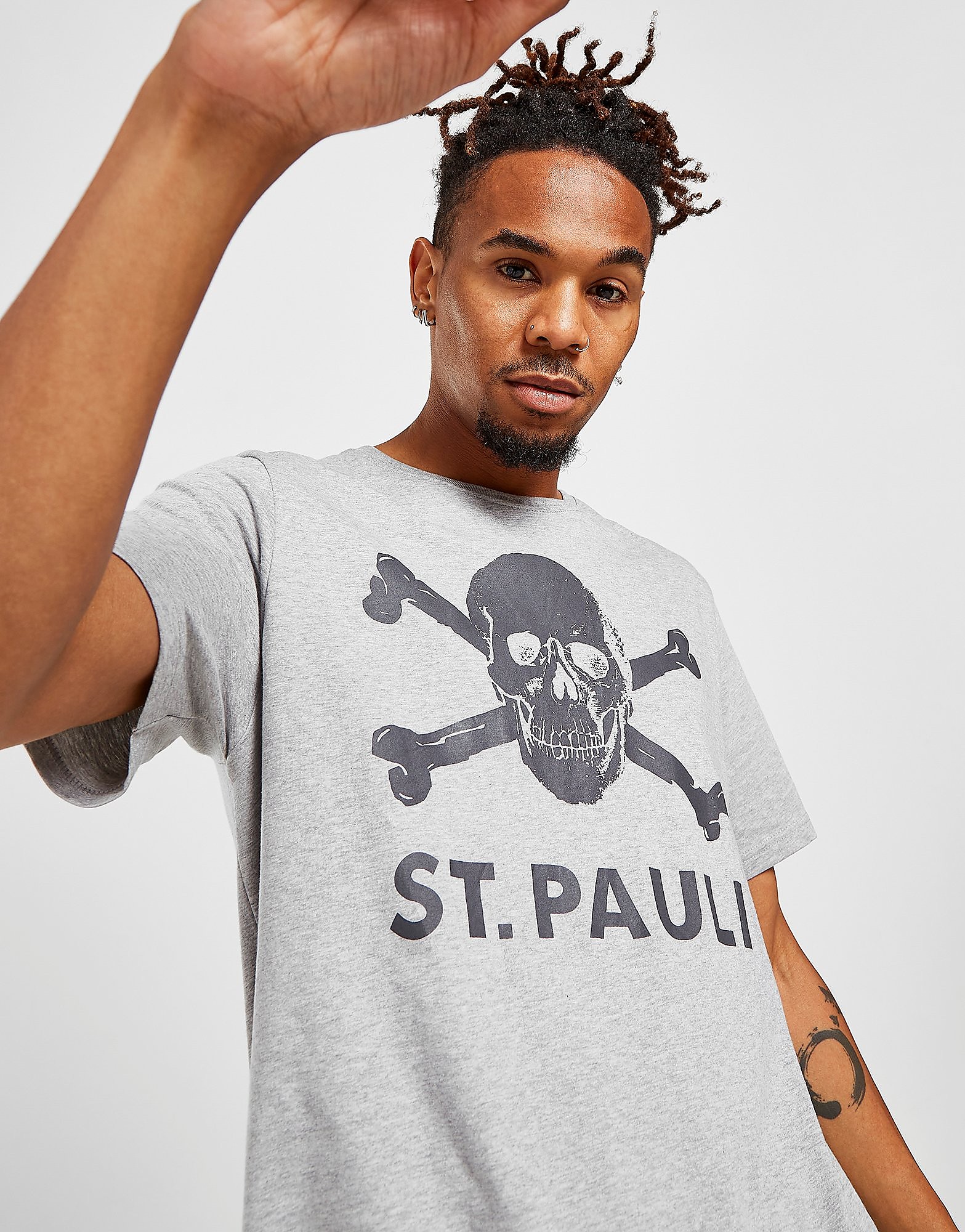 

Official Team FC St. Pauli Skull T-Shirt - Grey - Mens, Grey