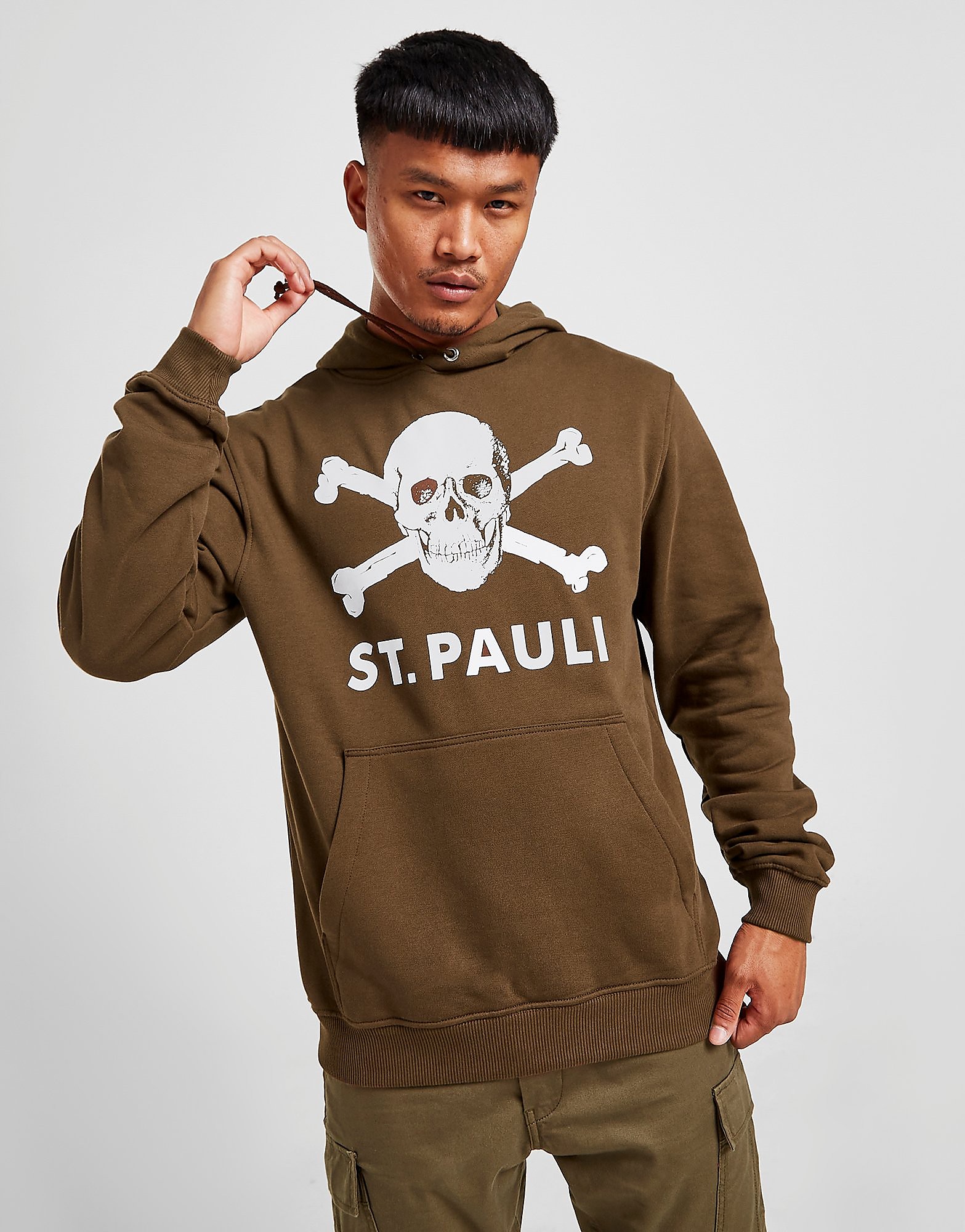 

Official Team St. Pauli Skull Hoodie - Brown - Mens, Brown