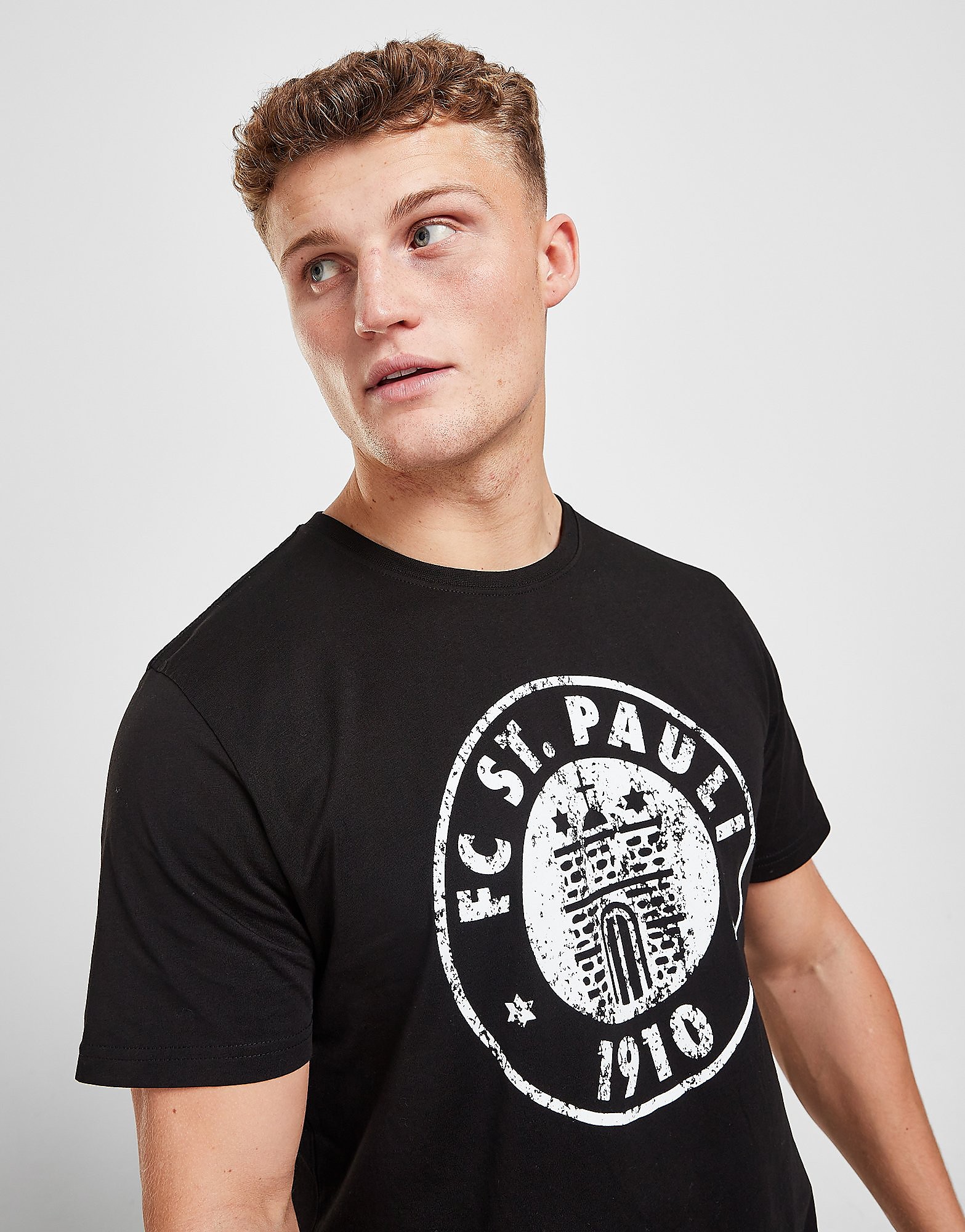 

Official Team St. Pauli Crest T-Shirt - Black - Mens, Black