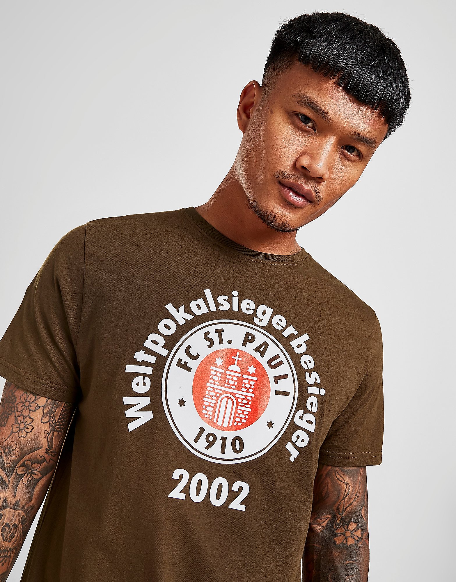 Official Team St. Pauli WCCB T-Shirt - Brown - Mens, Brown