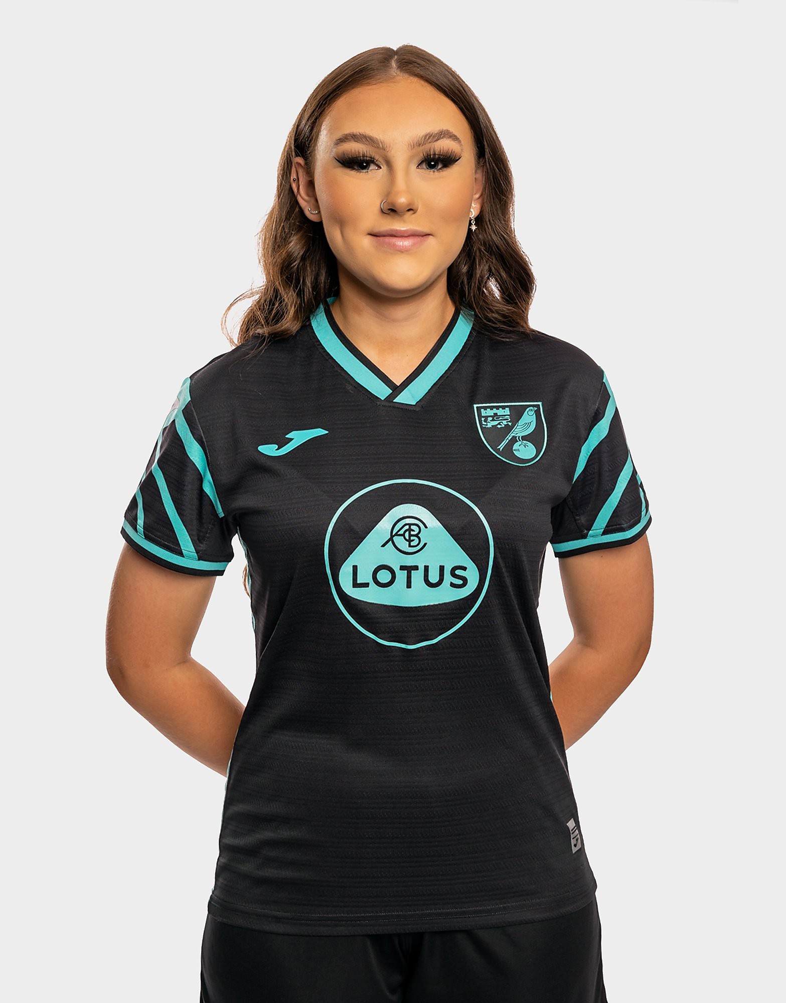 

Joma Norwich City FC 2021/22 Away Shirt Women's - Black, Black