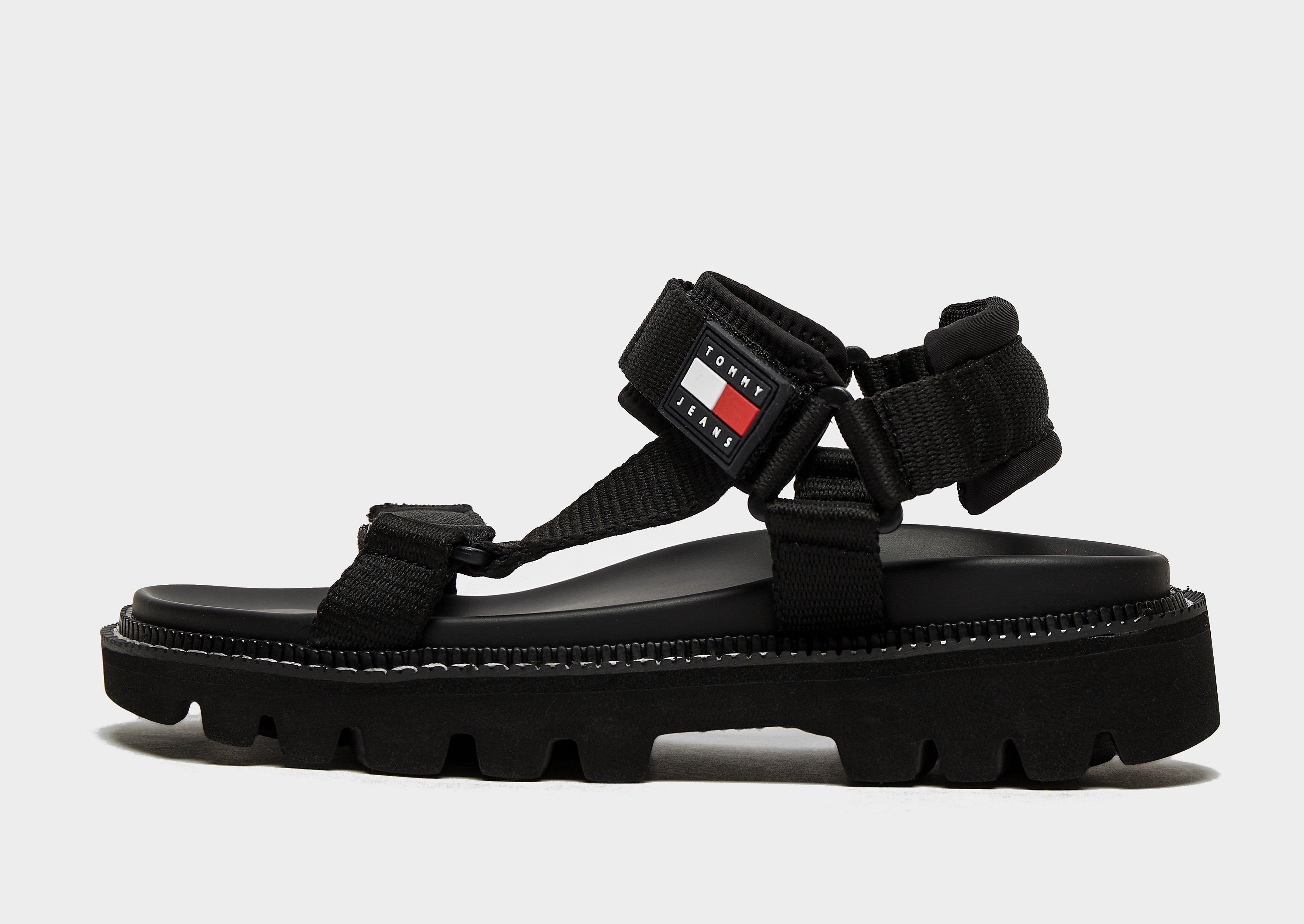 

Tommy Jeans Chunky TJ Sandals Women's - Black/Black, Black/Black