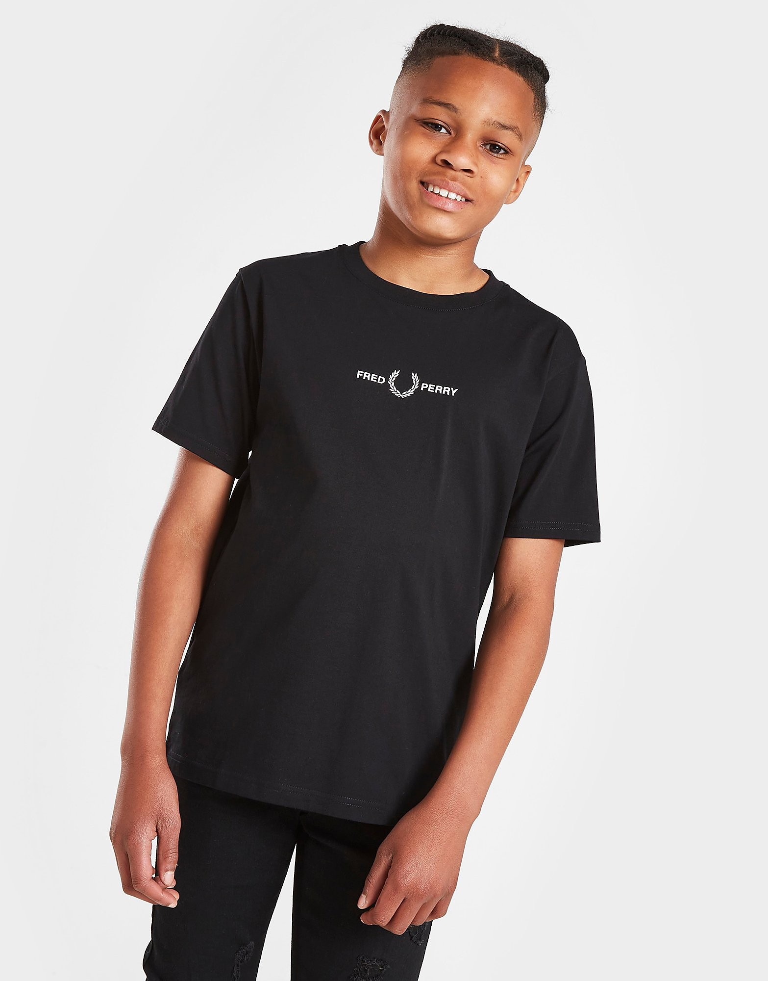 

Fred Perry Central Logo T-Shirt Junior - Black - Kids, Black