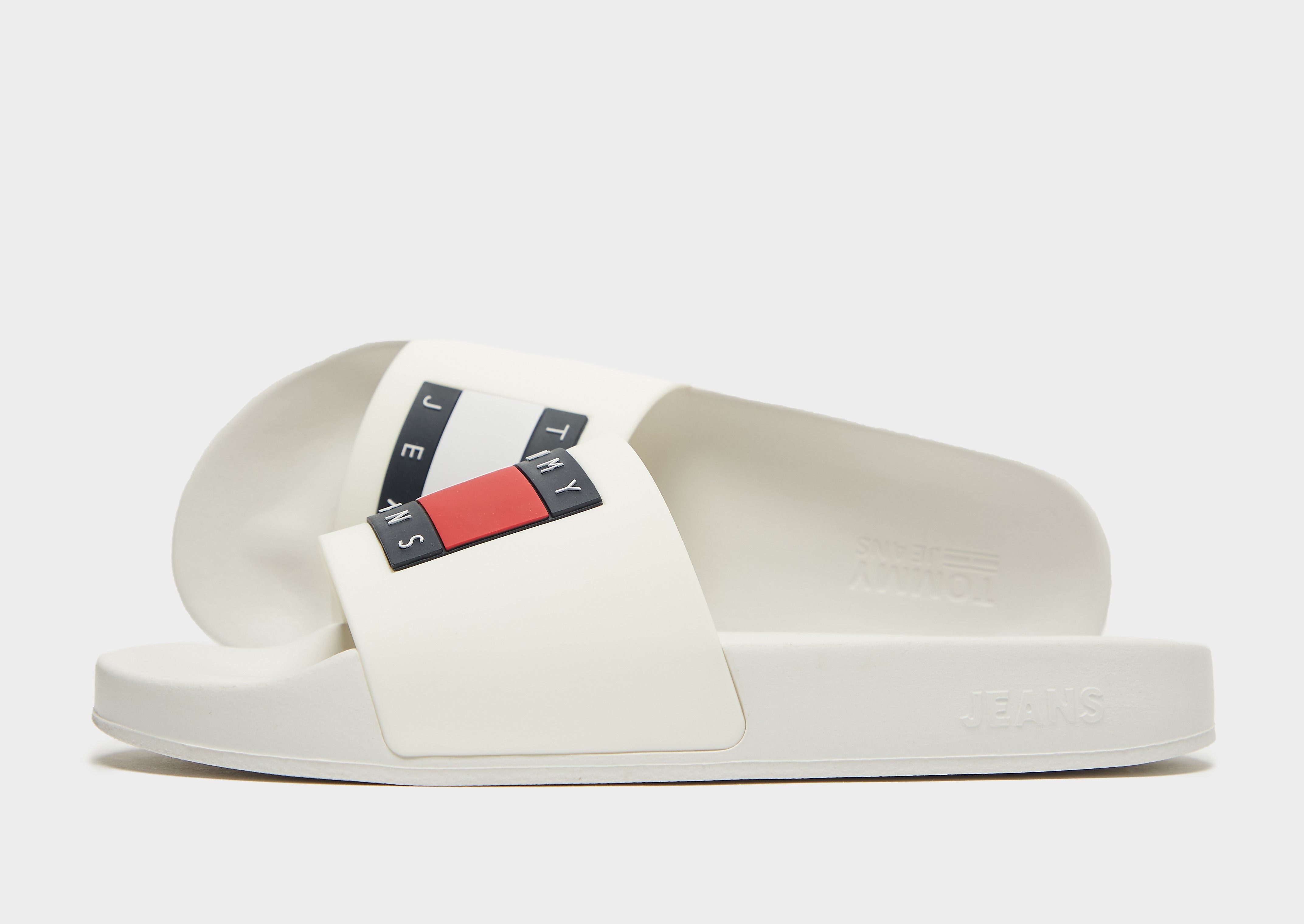 

Tommy Jeans Flag Slides Women's - White/ECRU, White/ECRU