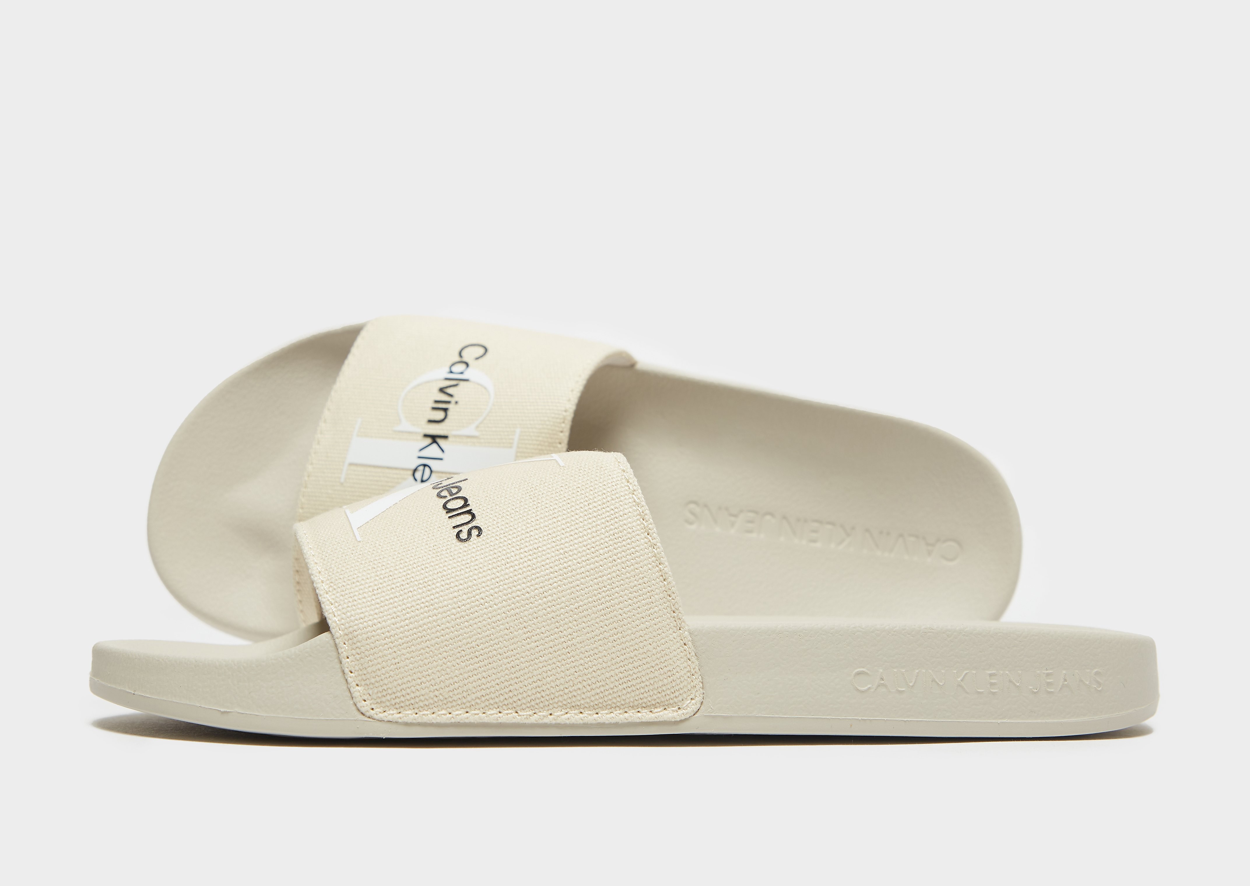 

Calvin Klein Jeans Monogram Slides Women's - Green, Green
