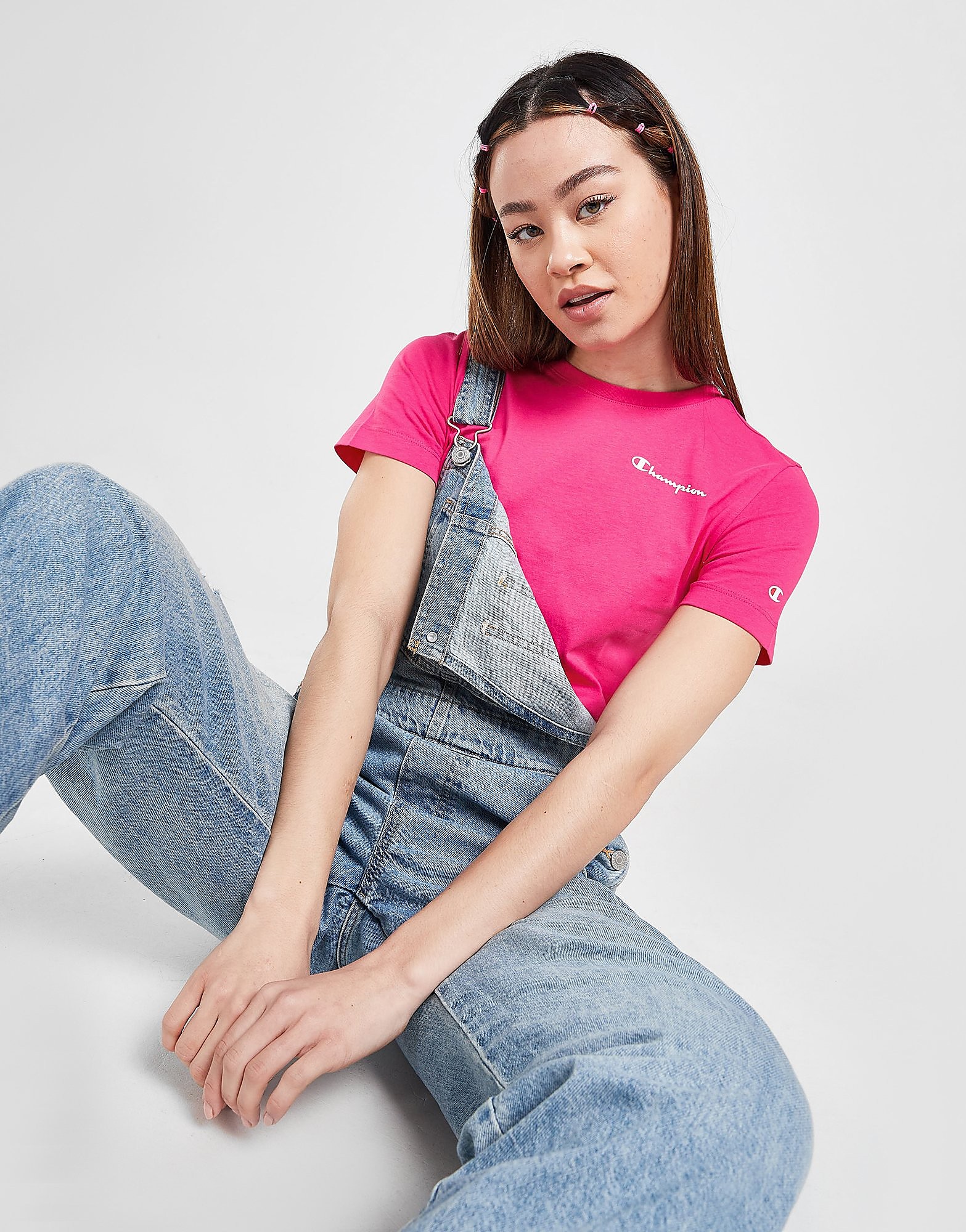

Champion Small Script T-Shirt - Pink - Womens, Pink