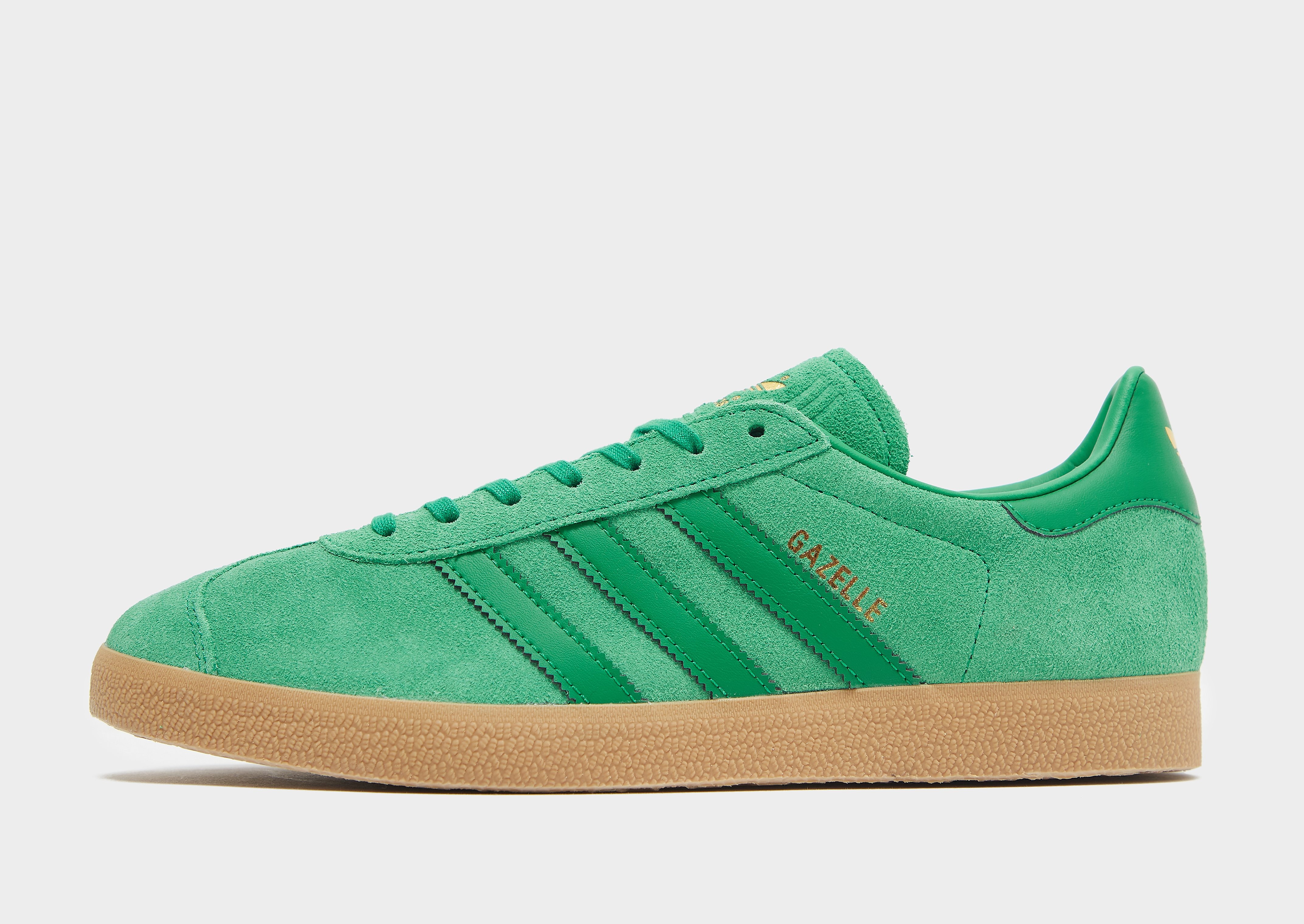 

adidas Originals Gazelle - Green / Gold Metallic / Gum/C'GRN/GUM - Mens, Green / Gold Metallic / Gum/C'GRN/GUM