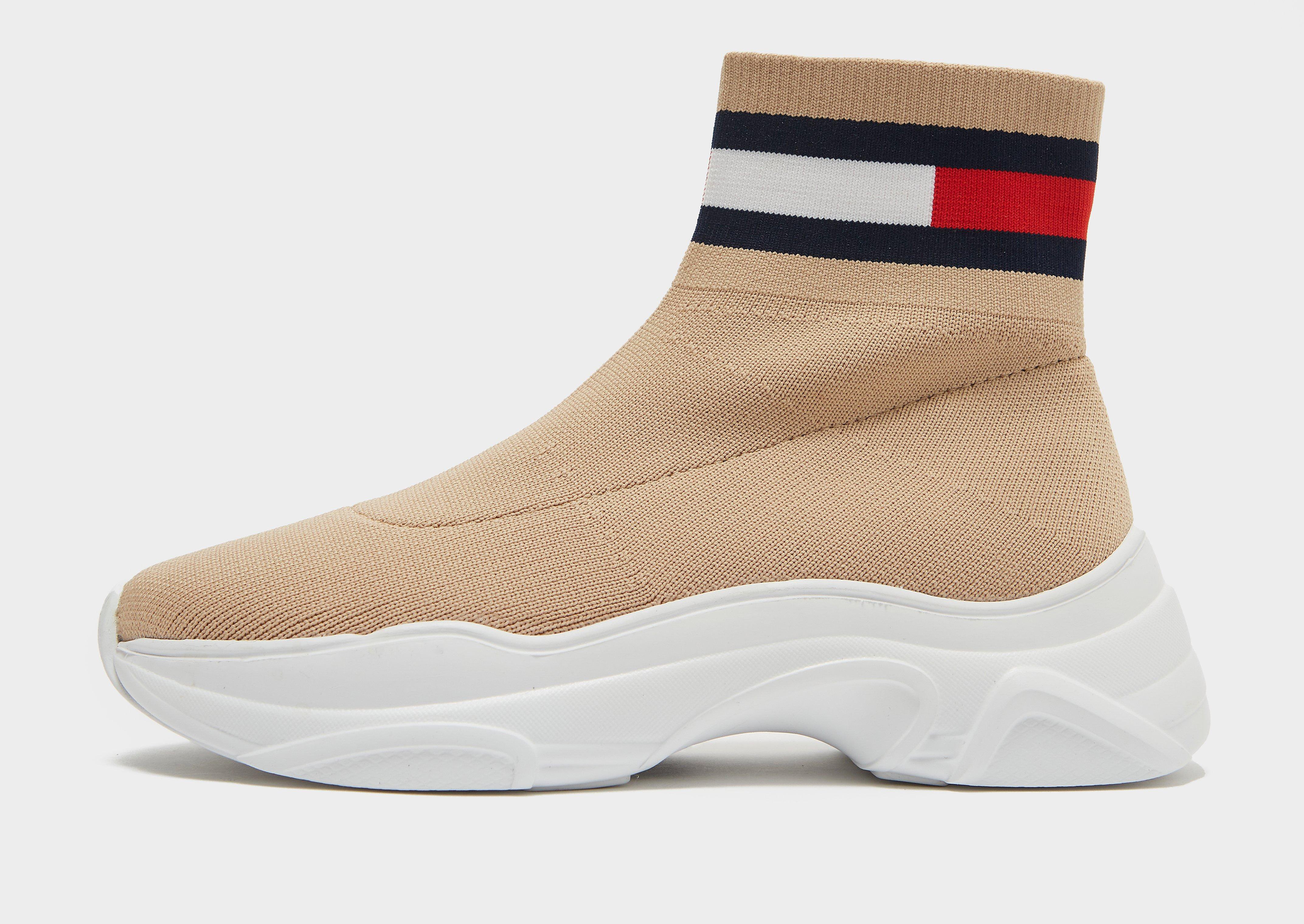 Tommy Hilfiger Sock Trainers - Only at JD - Bege - Womens, Bege