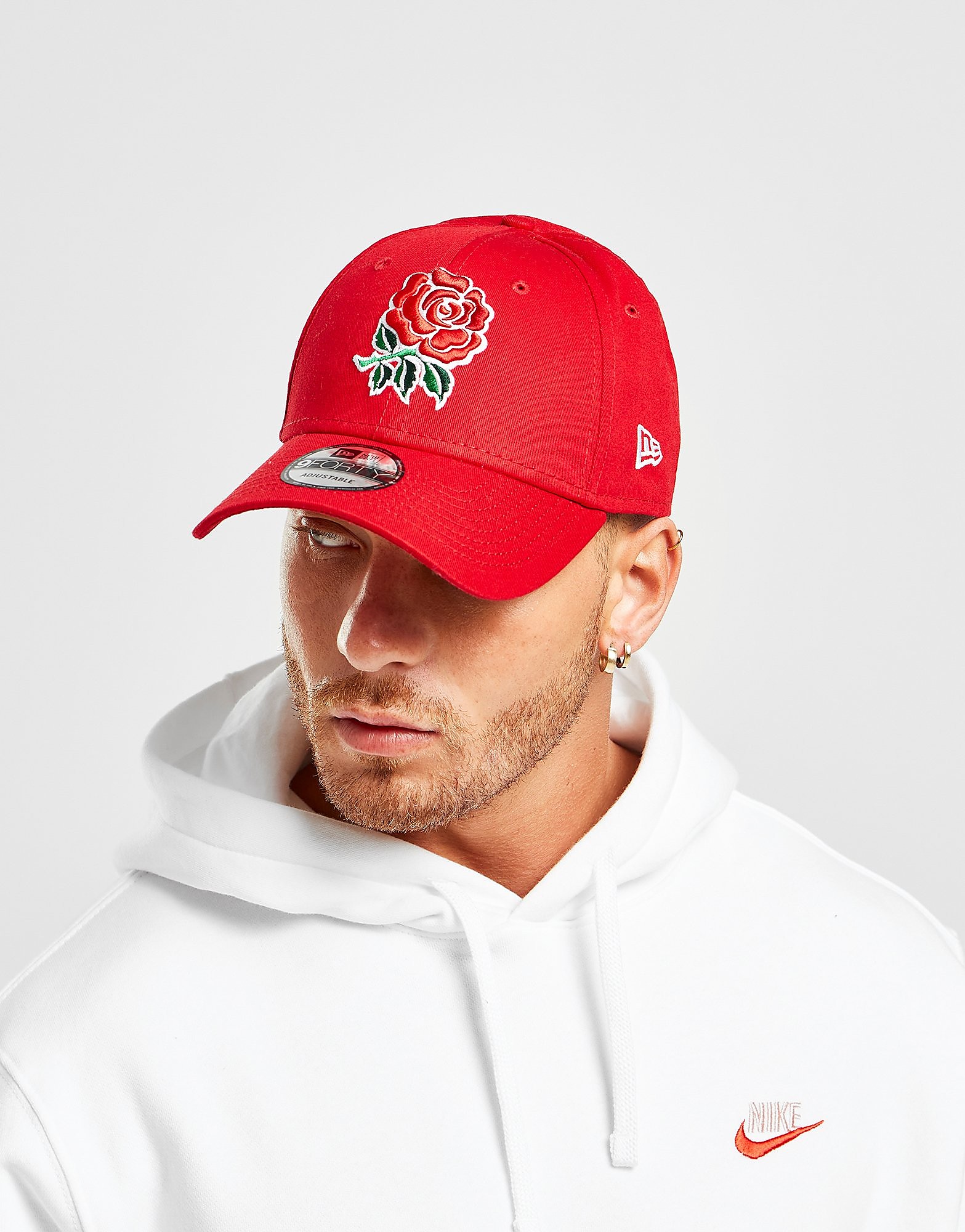 

New Era England Rugby 9FORTY Cap - Red - Womens, Red